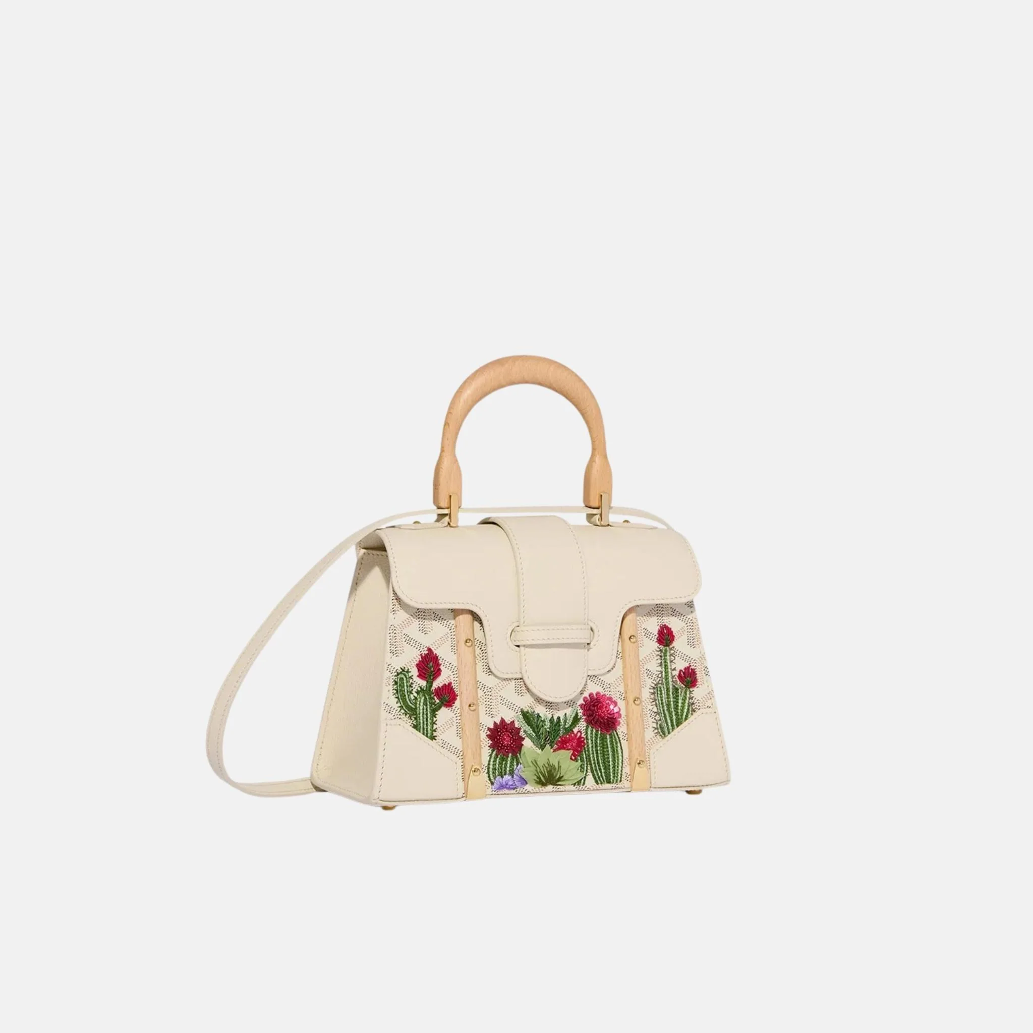 Saigon Structure Mini Bag Cactus Embroidery Limited Edition