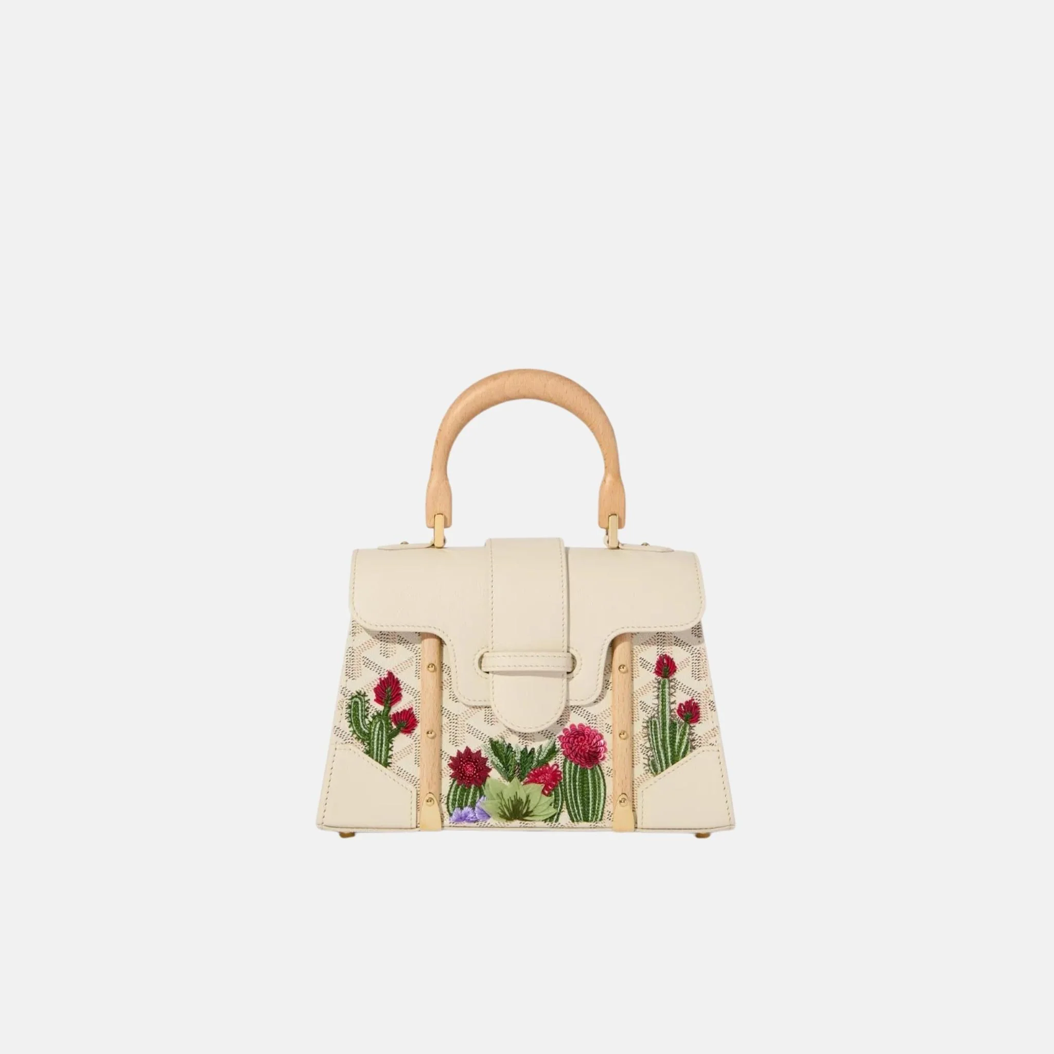 Saigon Structure Mini Bag Cactus Embroidery Limited Edition - Image 3
