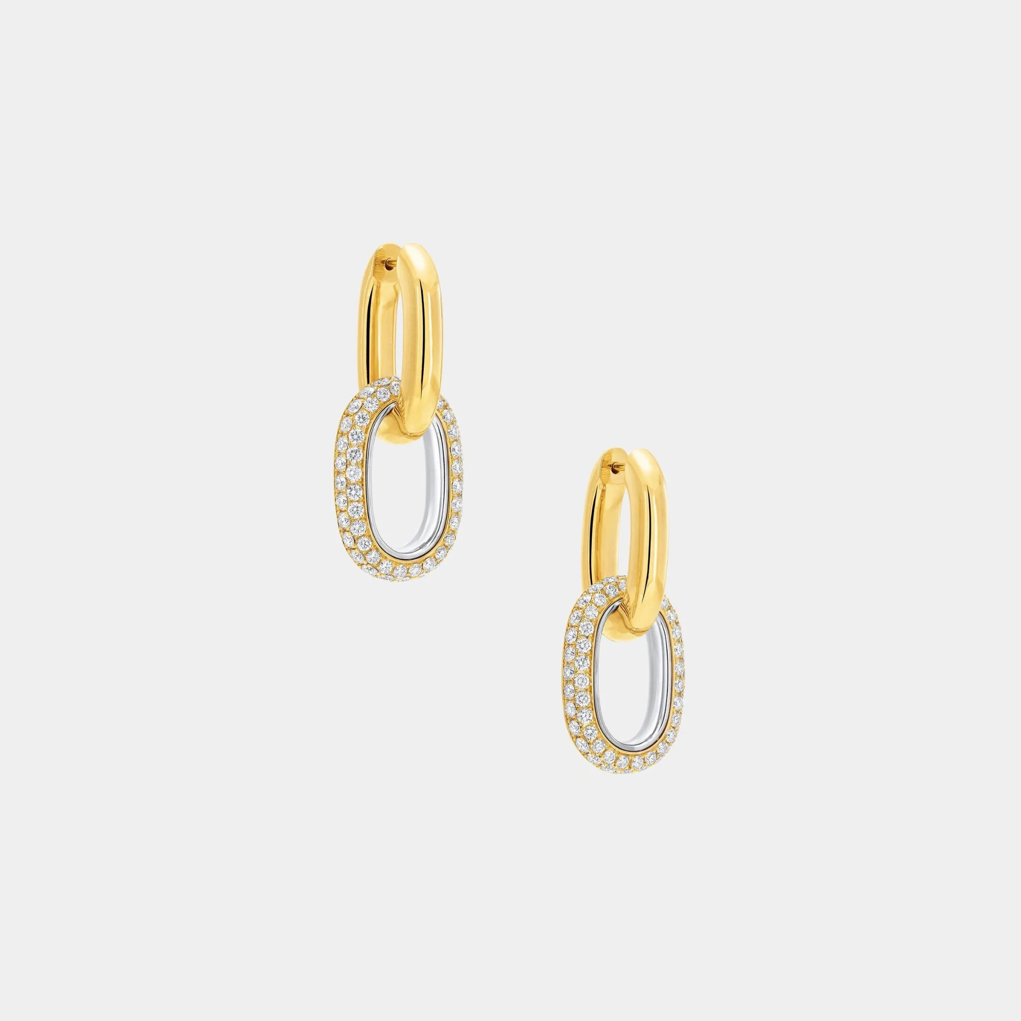 Be Together Diamond Earrings Yellow Gold - Image 2