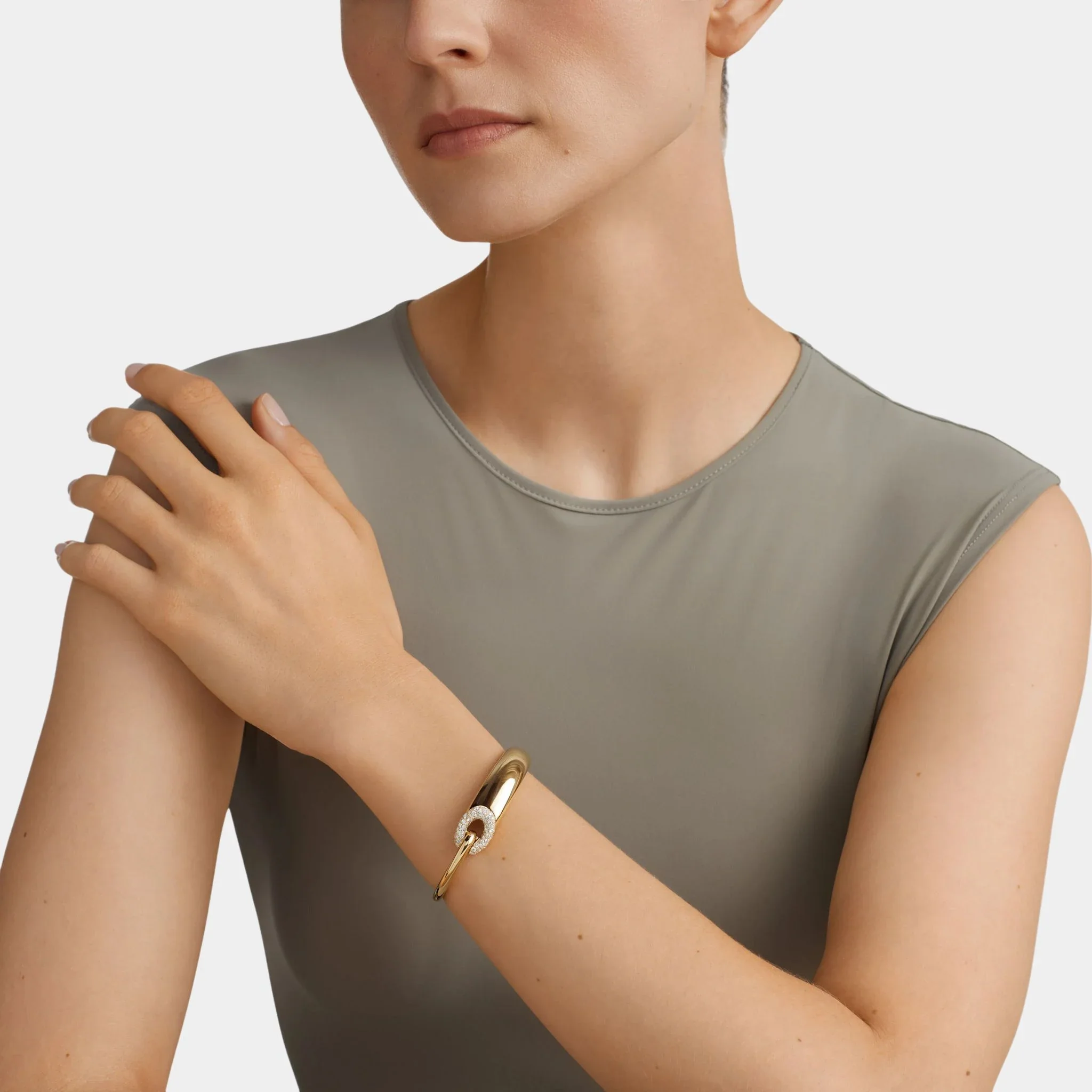 Be Together Large Diamond Bangle - Image 2