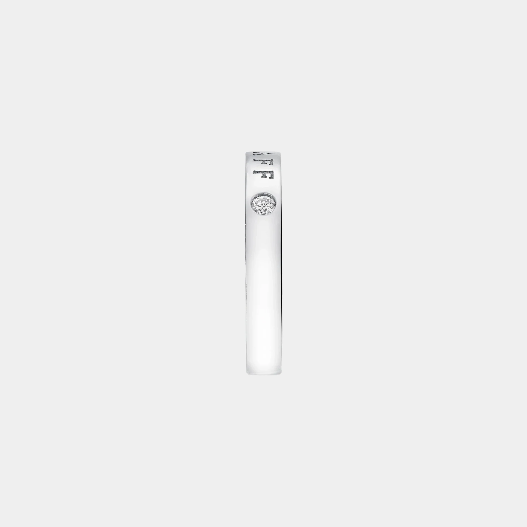 Graff Logo Diamond Band White Gold - Image 2