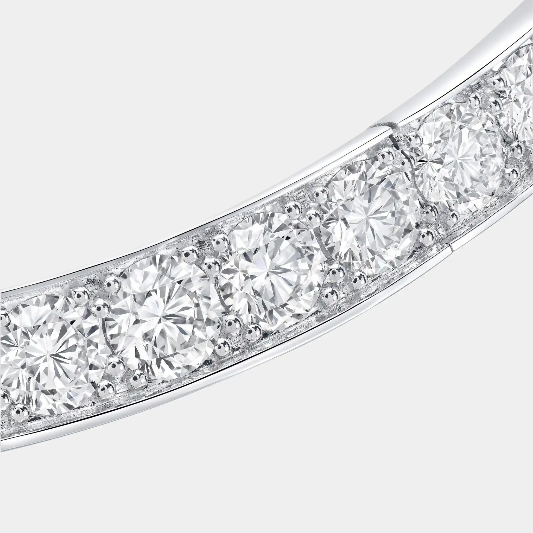 Spiral Diamond Necklace White Gold - Image 2