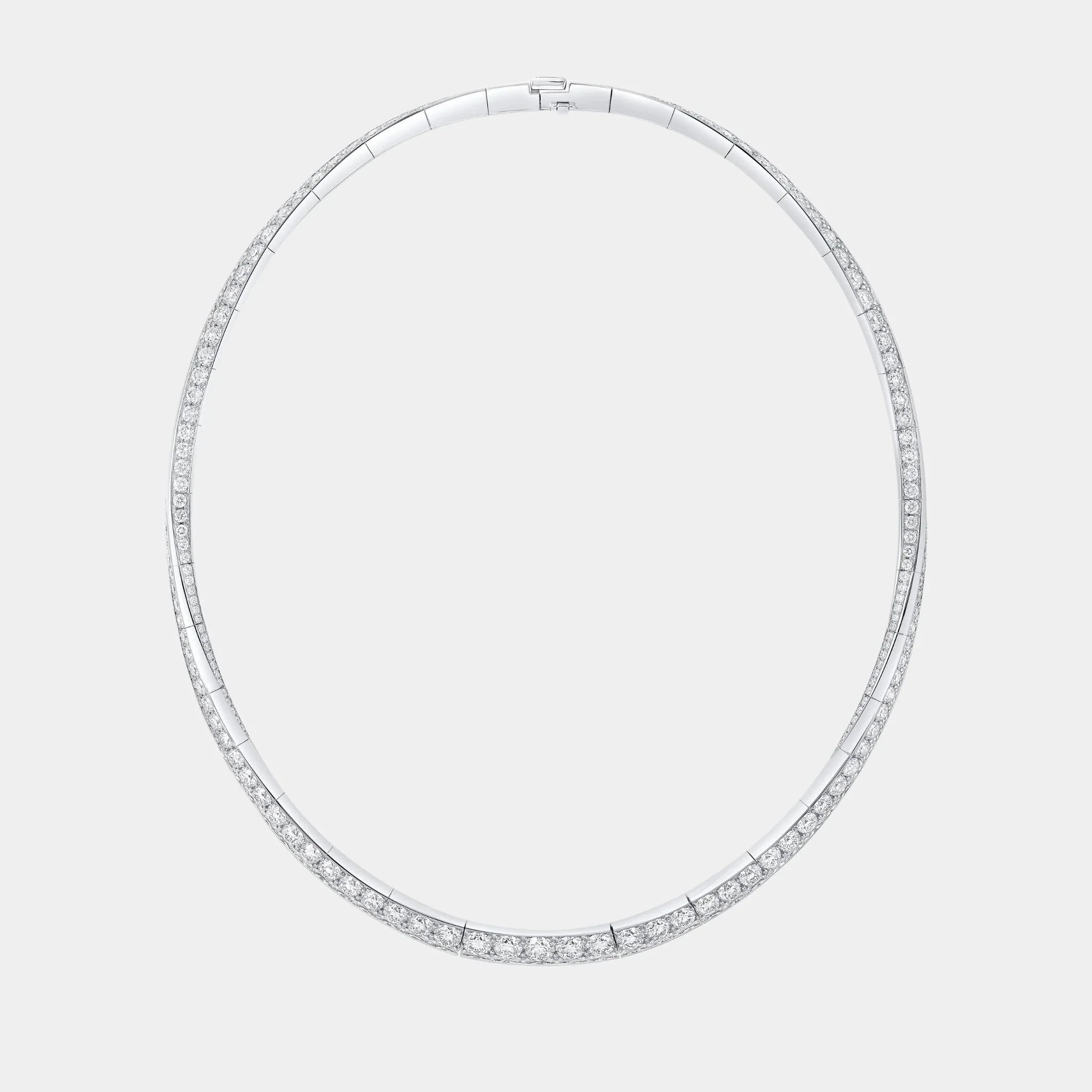 Spiral Diamond Necklace White Gold - Image 3