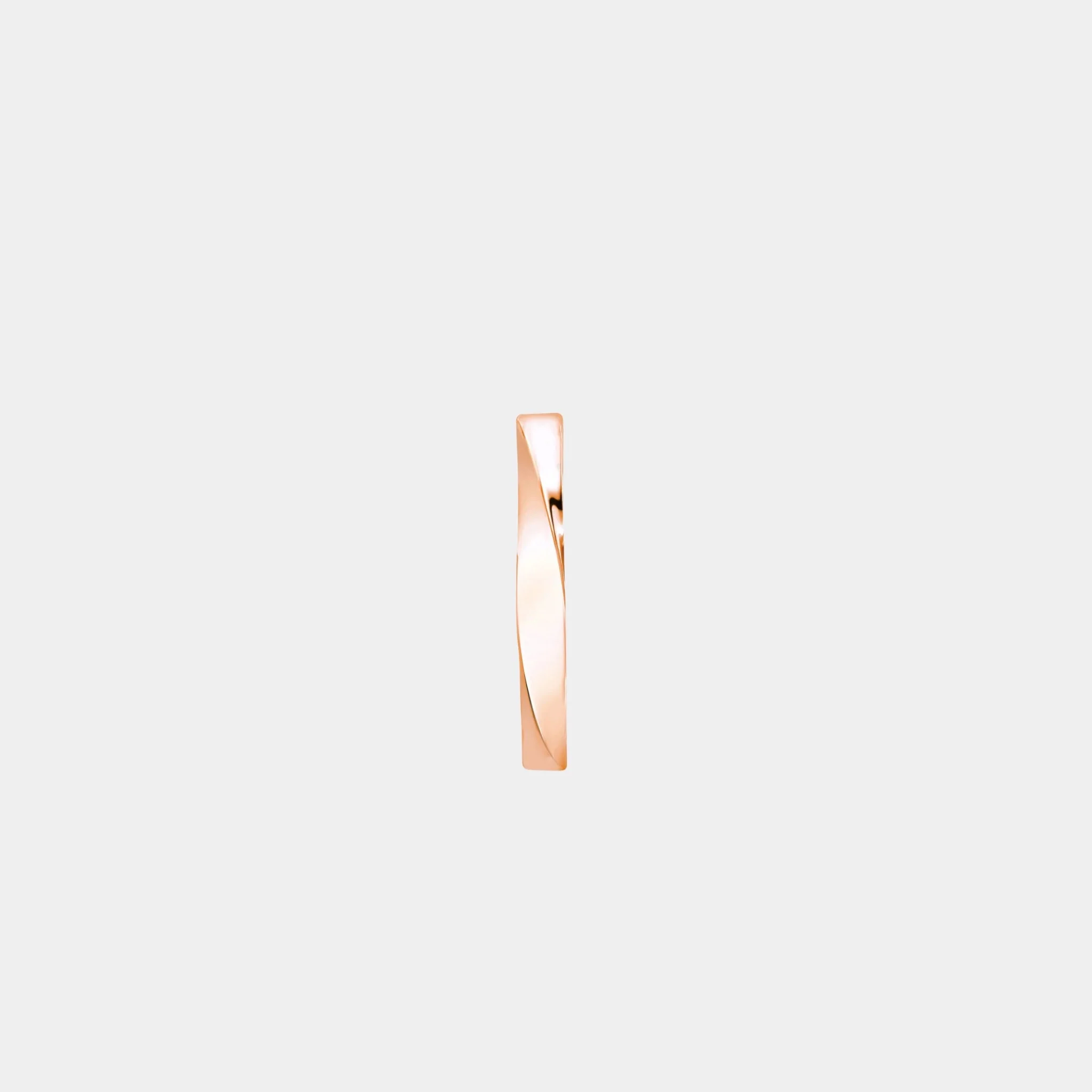 Spiral Rose Gold Band 3.5MM - Image 2