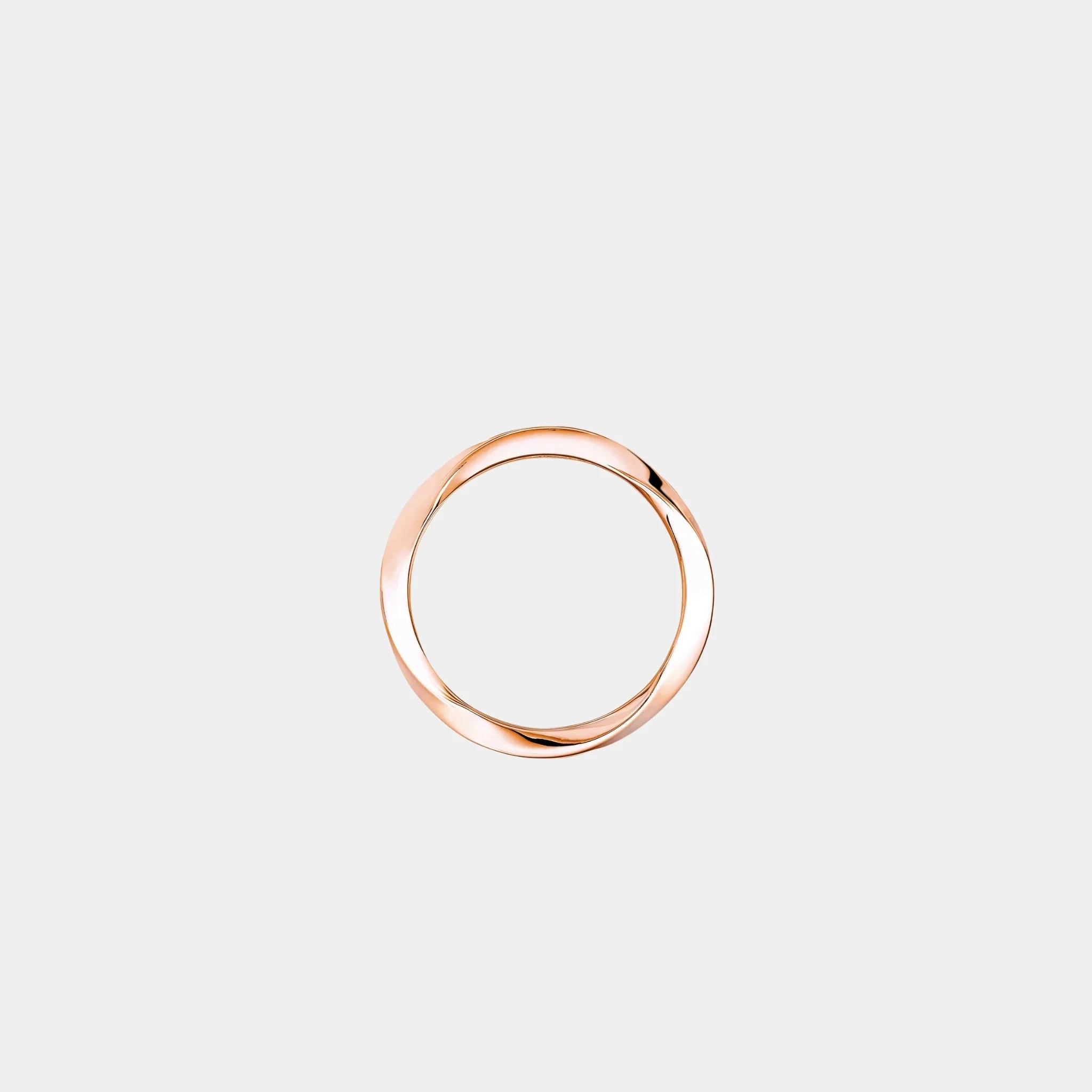 Spiral Rose Gold Band 3.5MM - Image 3