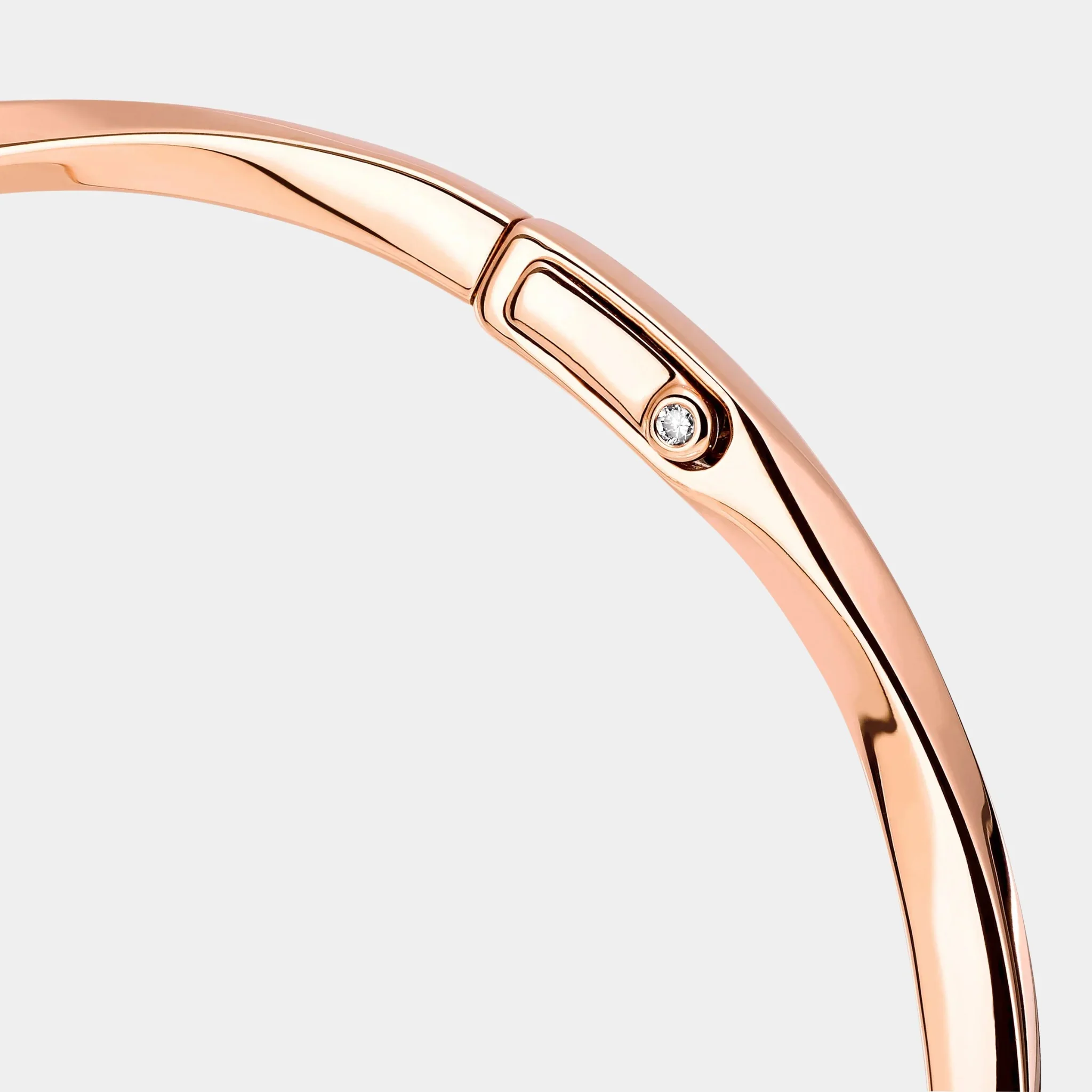 Spiral Rose Gold Bangle - Image 2