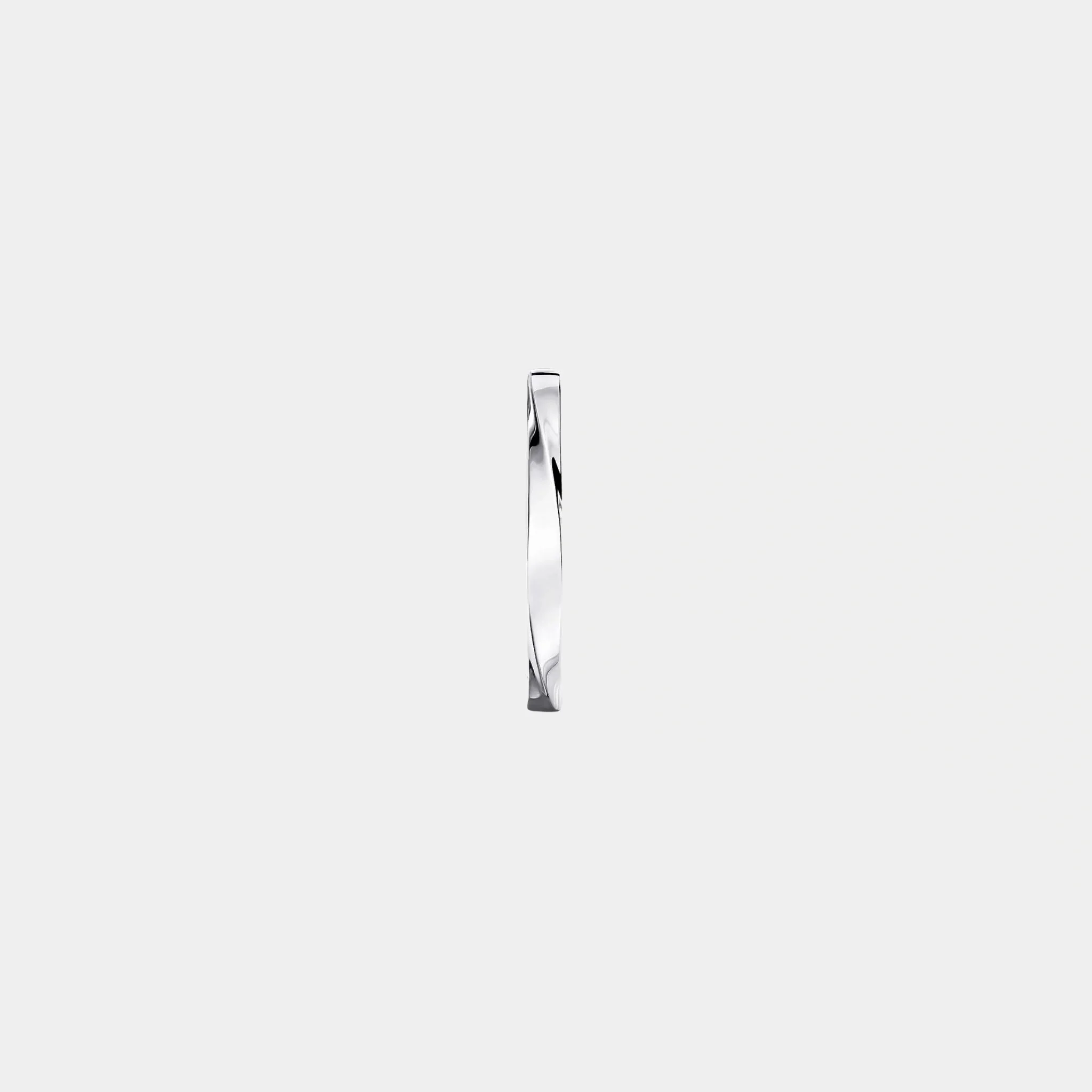 Spiral White Gold Band 2.2MM - Image 2