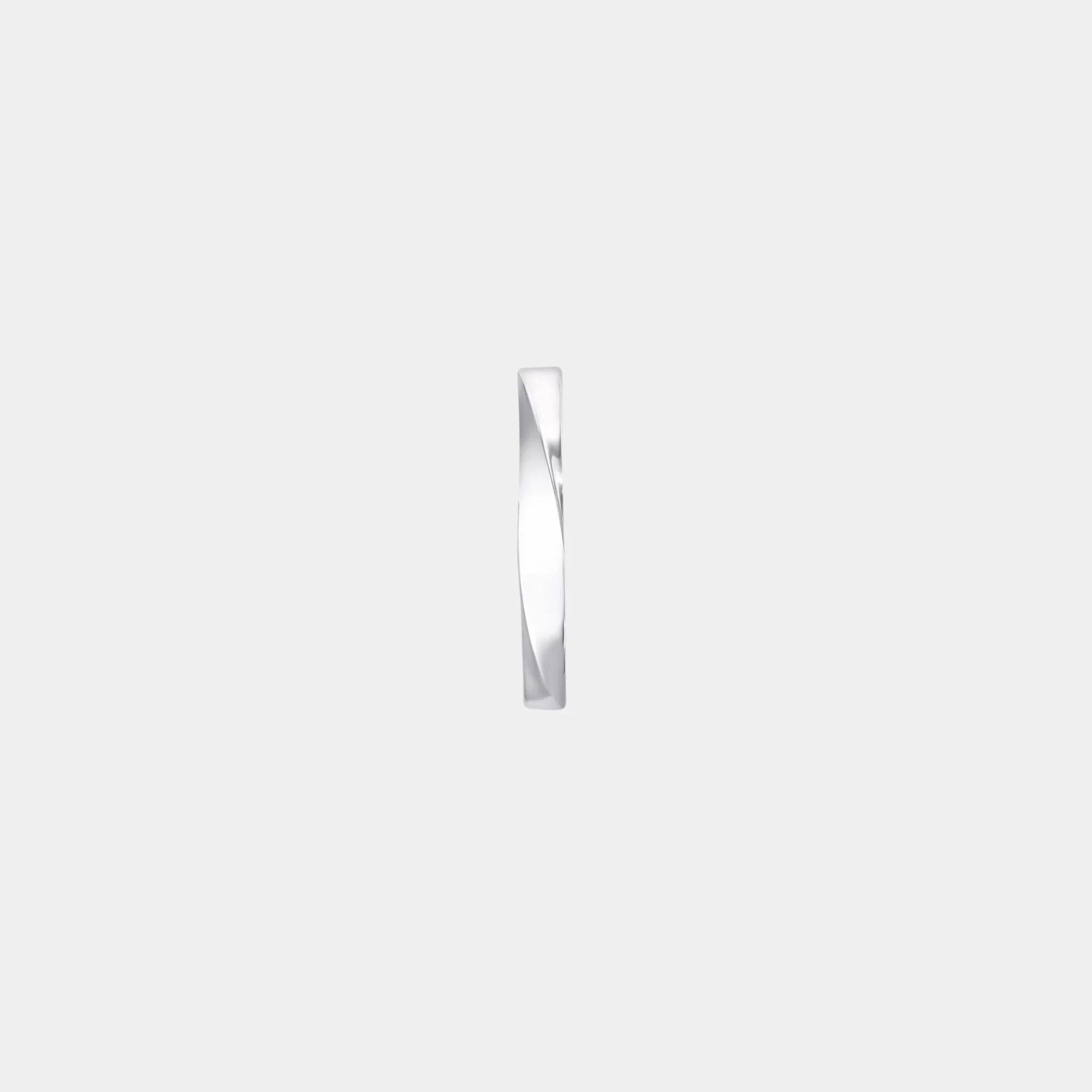 Spiral White Gold Band 3.5MM - Image 2