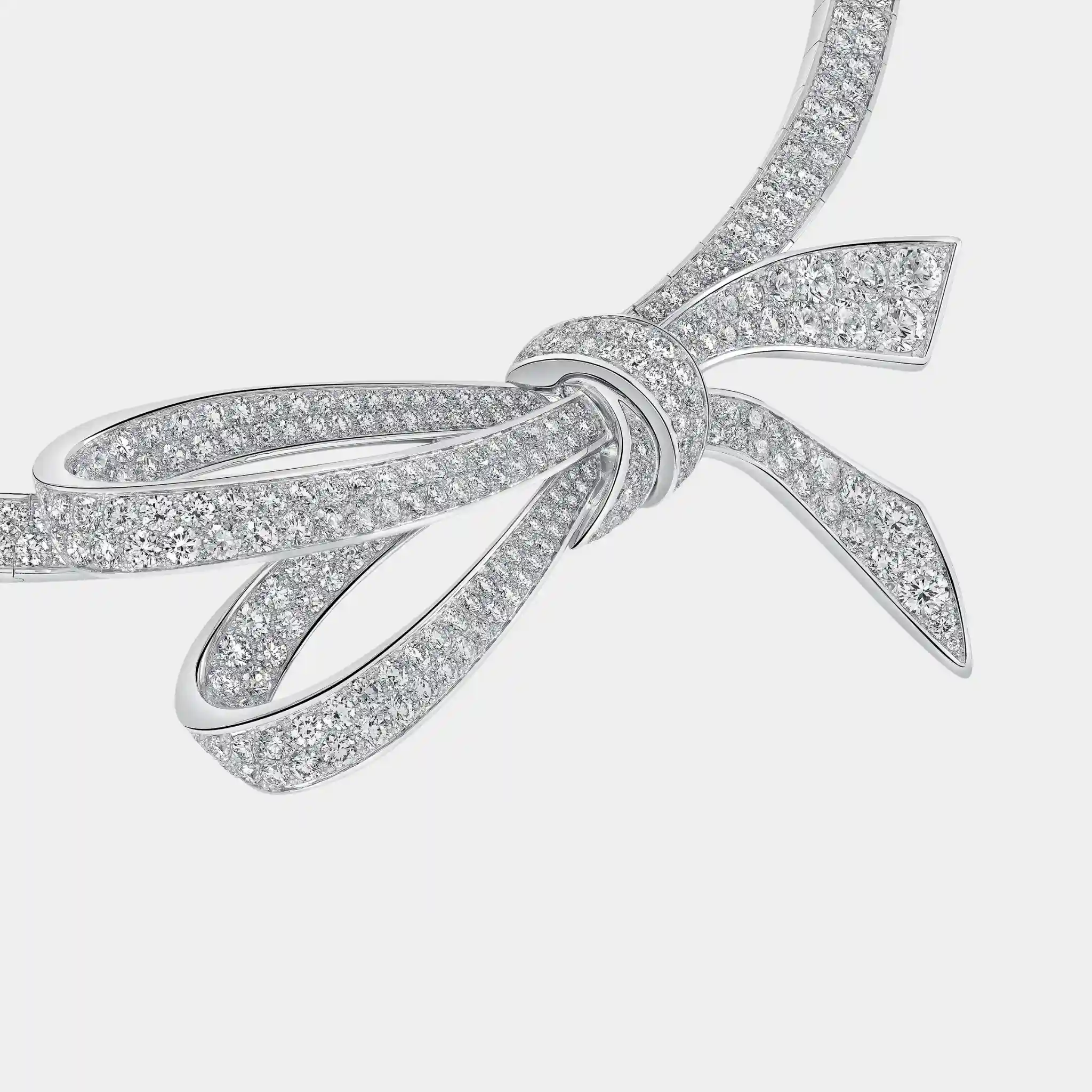 Tildas Bow Diamond Necklace - Image 3