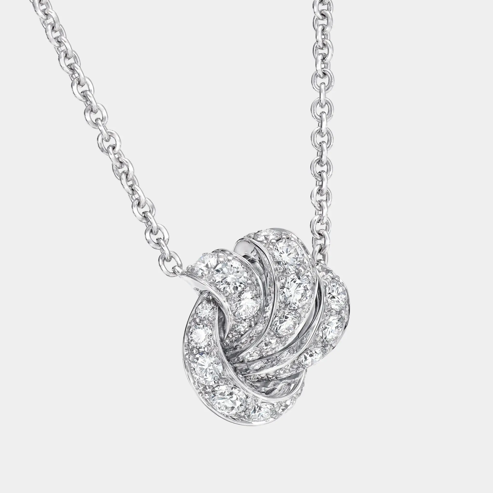 Tildas Bow Pavé Diamond Pendant - Image 2