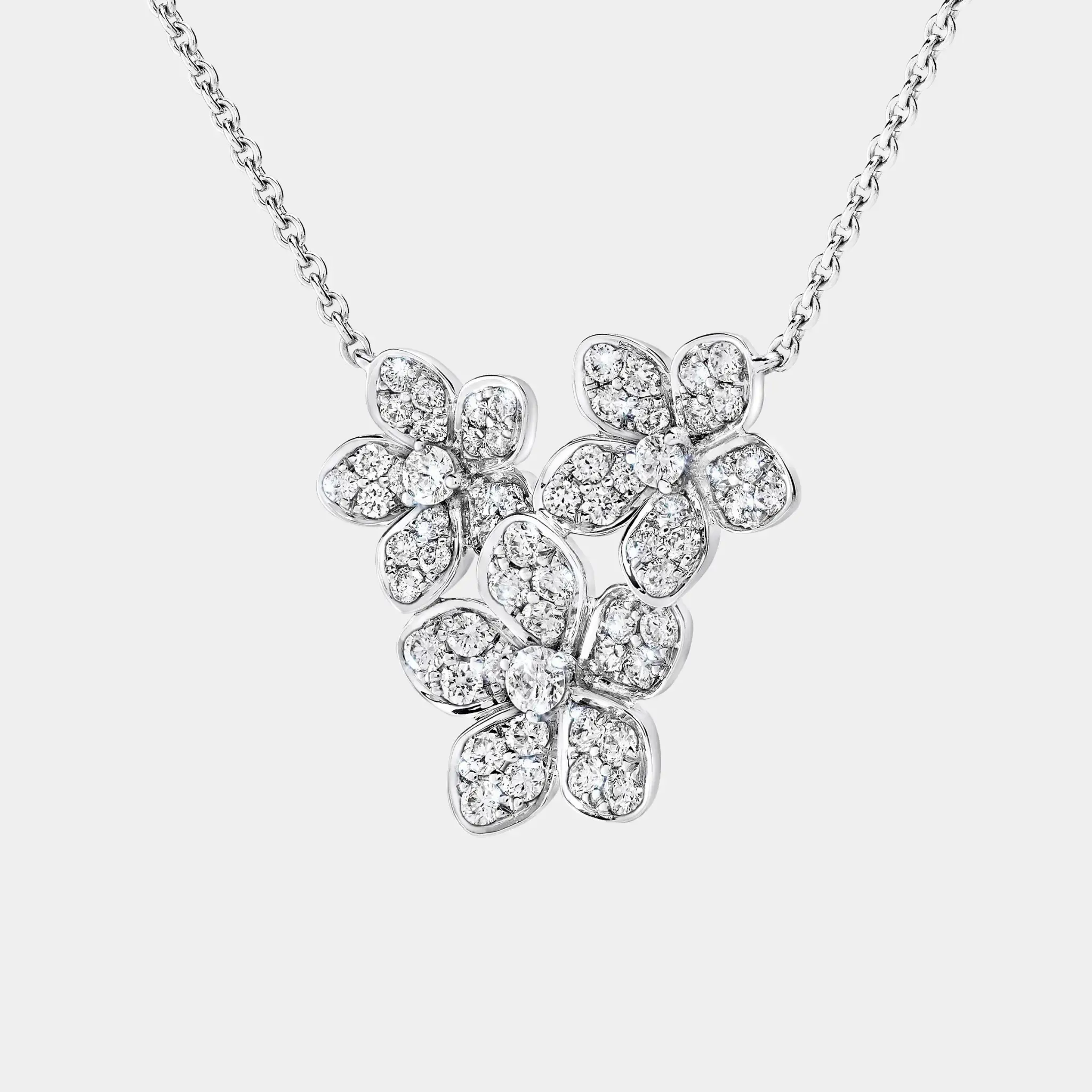 Wild Flower Diamond Cluster Pendant - Image 3