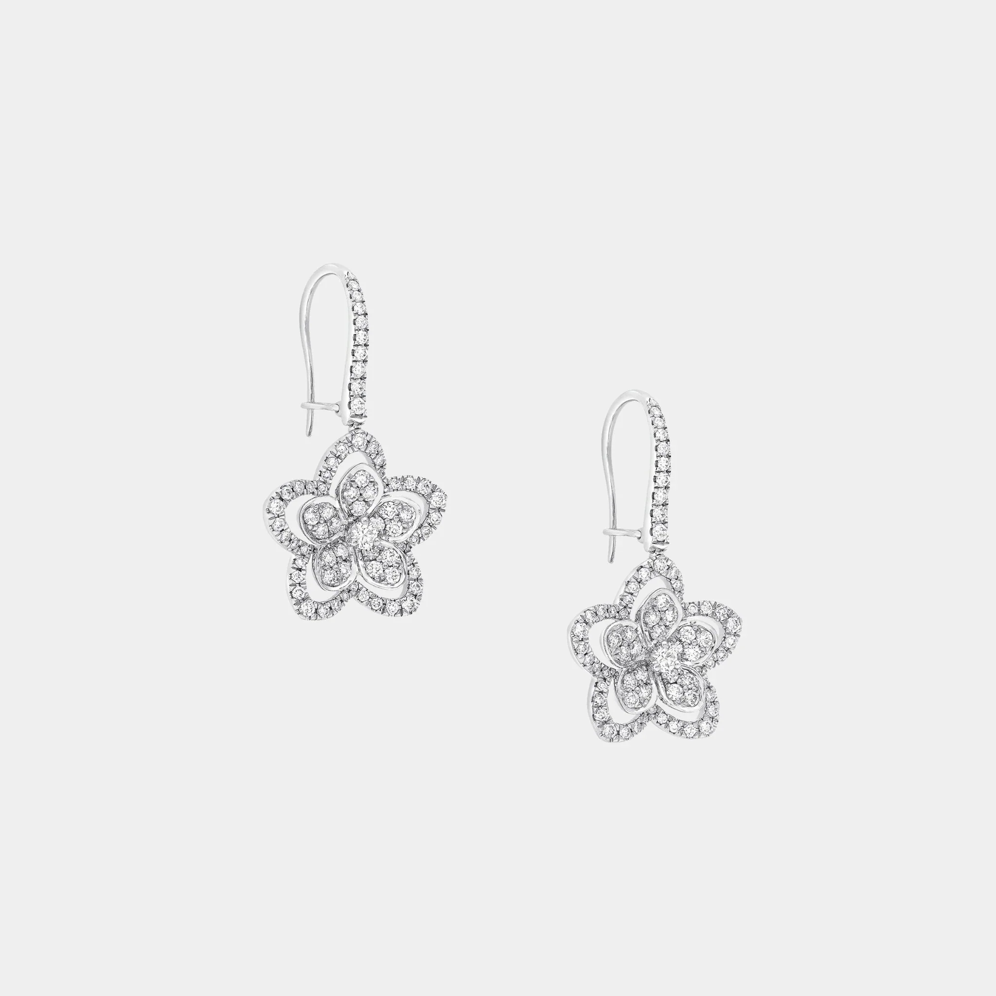 Wild Flower Diamond Earrings - Image 2