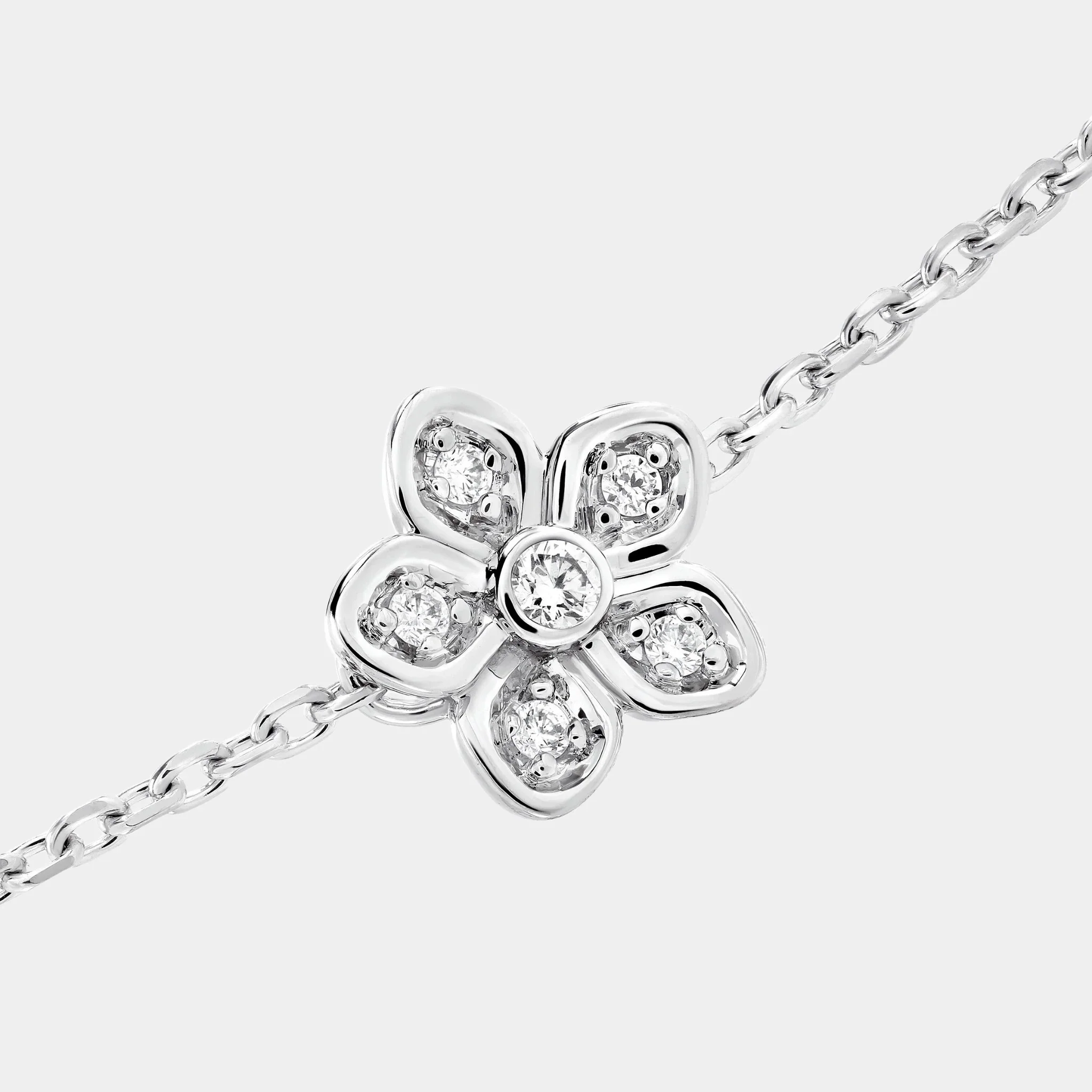 Wild Flower Petite Pavé Diamond Bracelet - Image 3