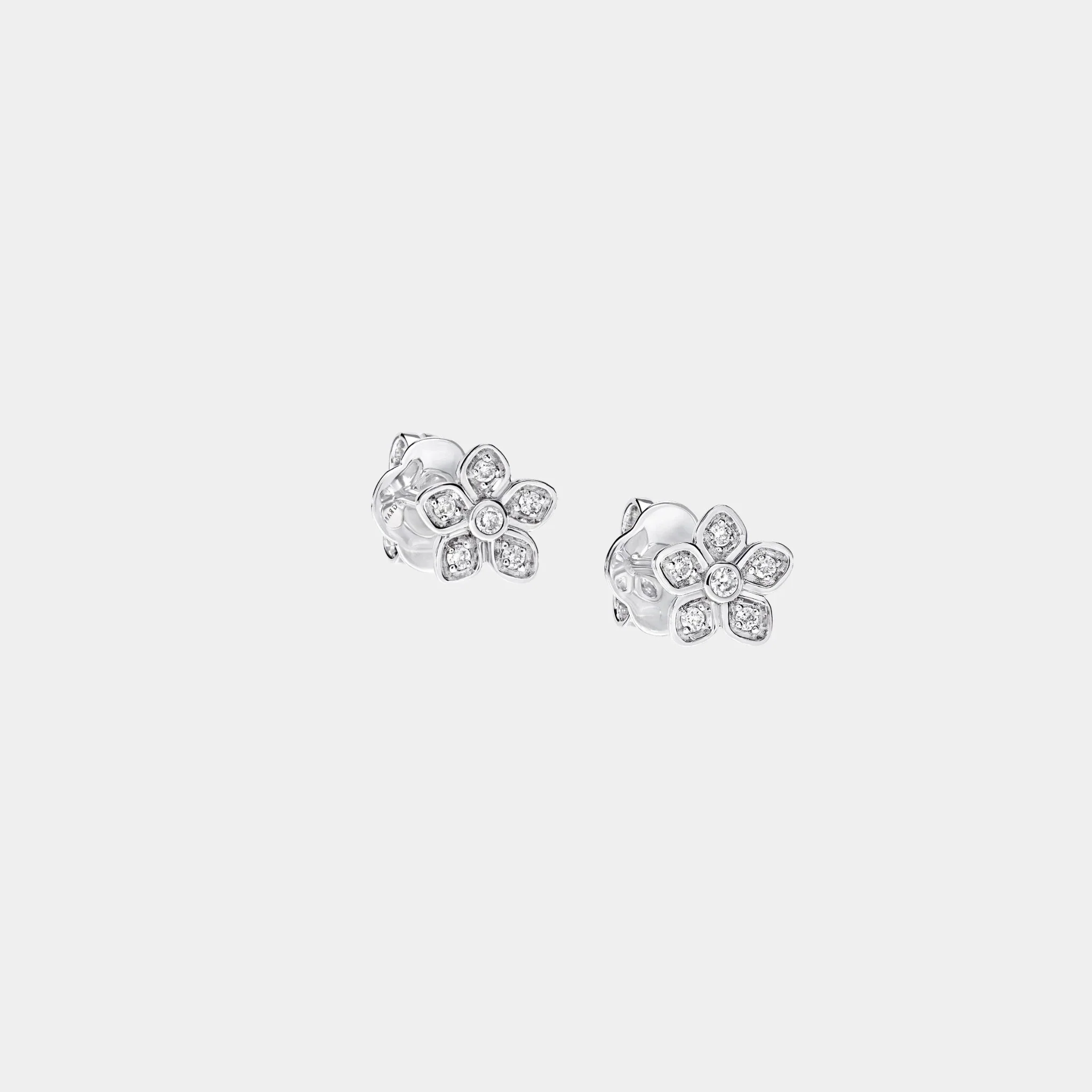 Wild Flower Petite Pavé Diamond Stud Earrings - Image 3