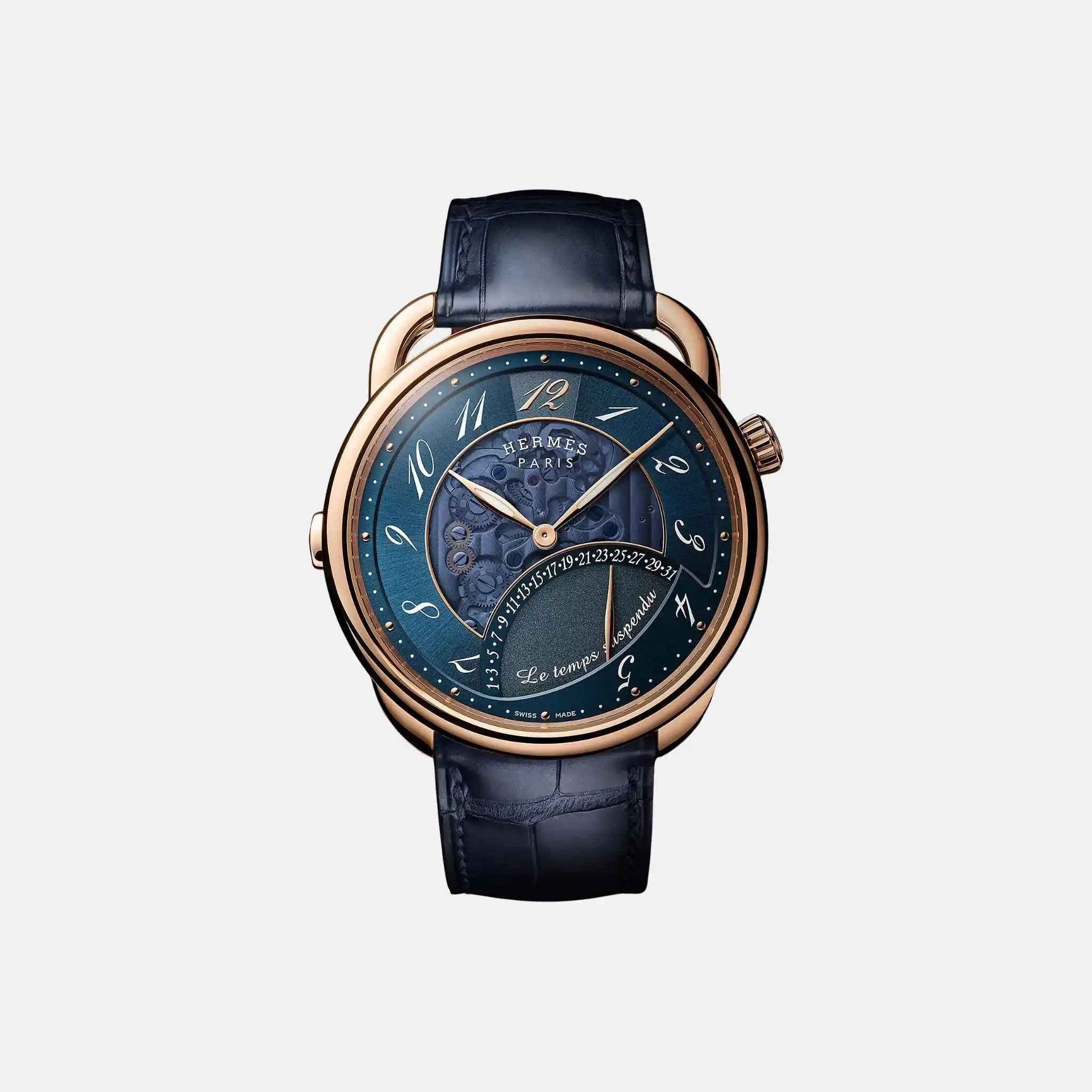 Arceau Le Temps Suspendu Watch 42mm Rose Gold