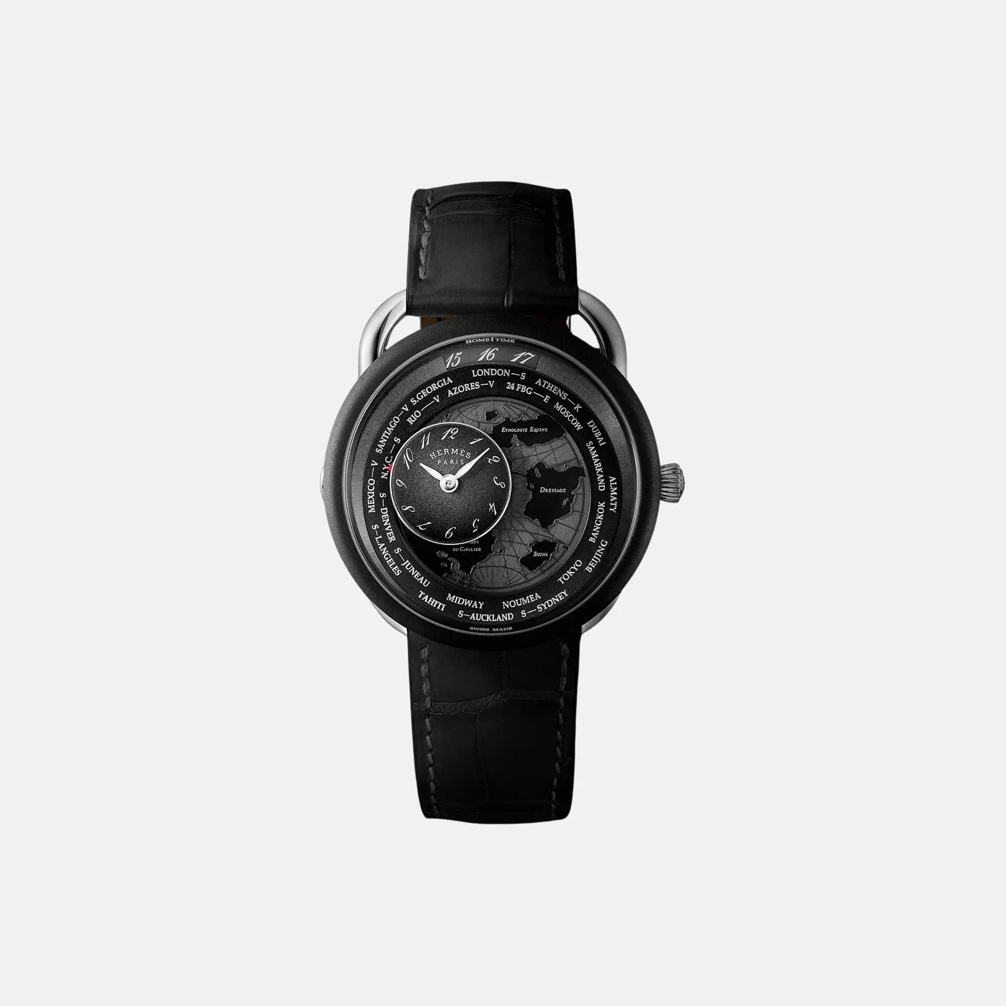 Arceau Le Temps Voyageur Watch 41mm Platinum