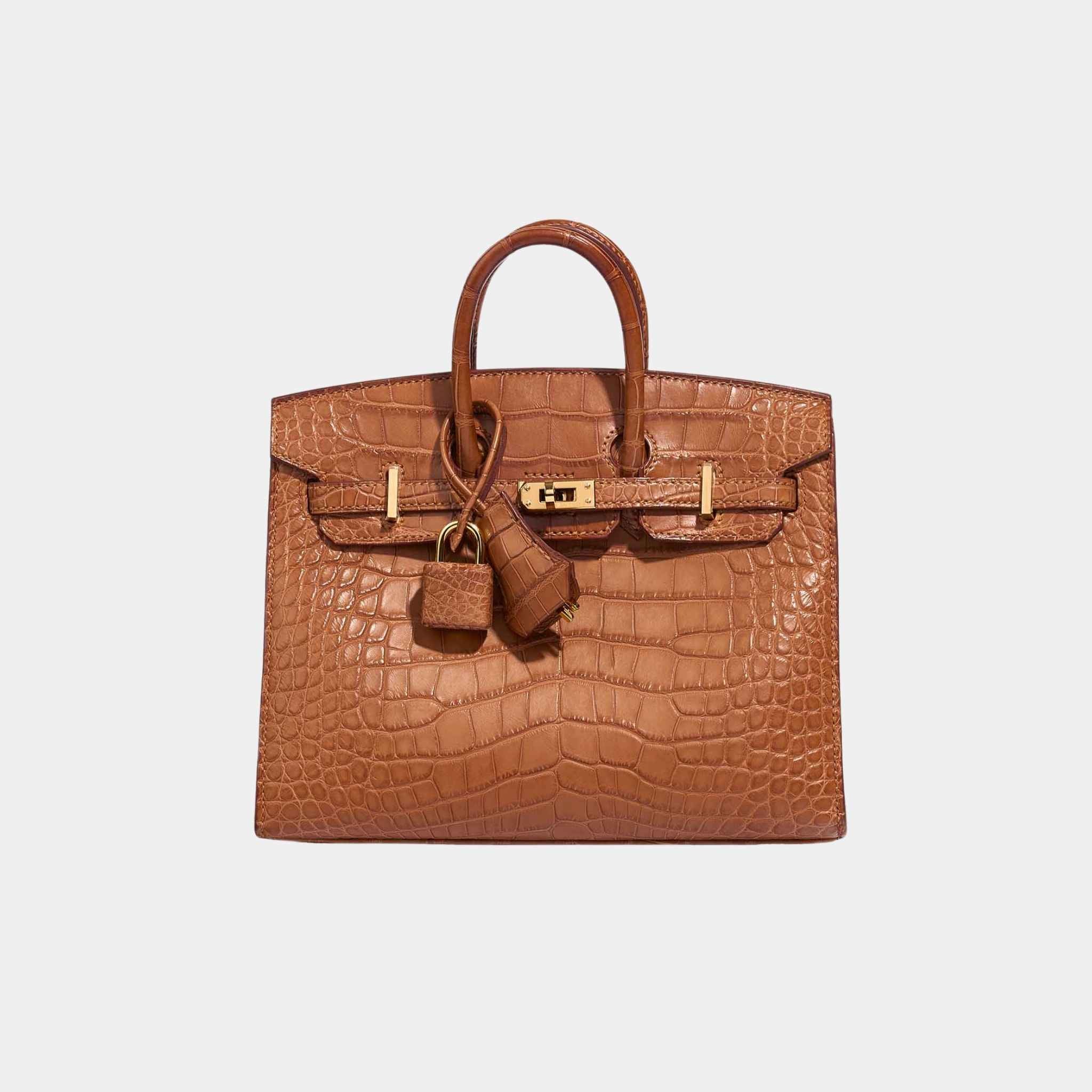 Birkin 20 Alligator Mississippi Gold GHW