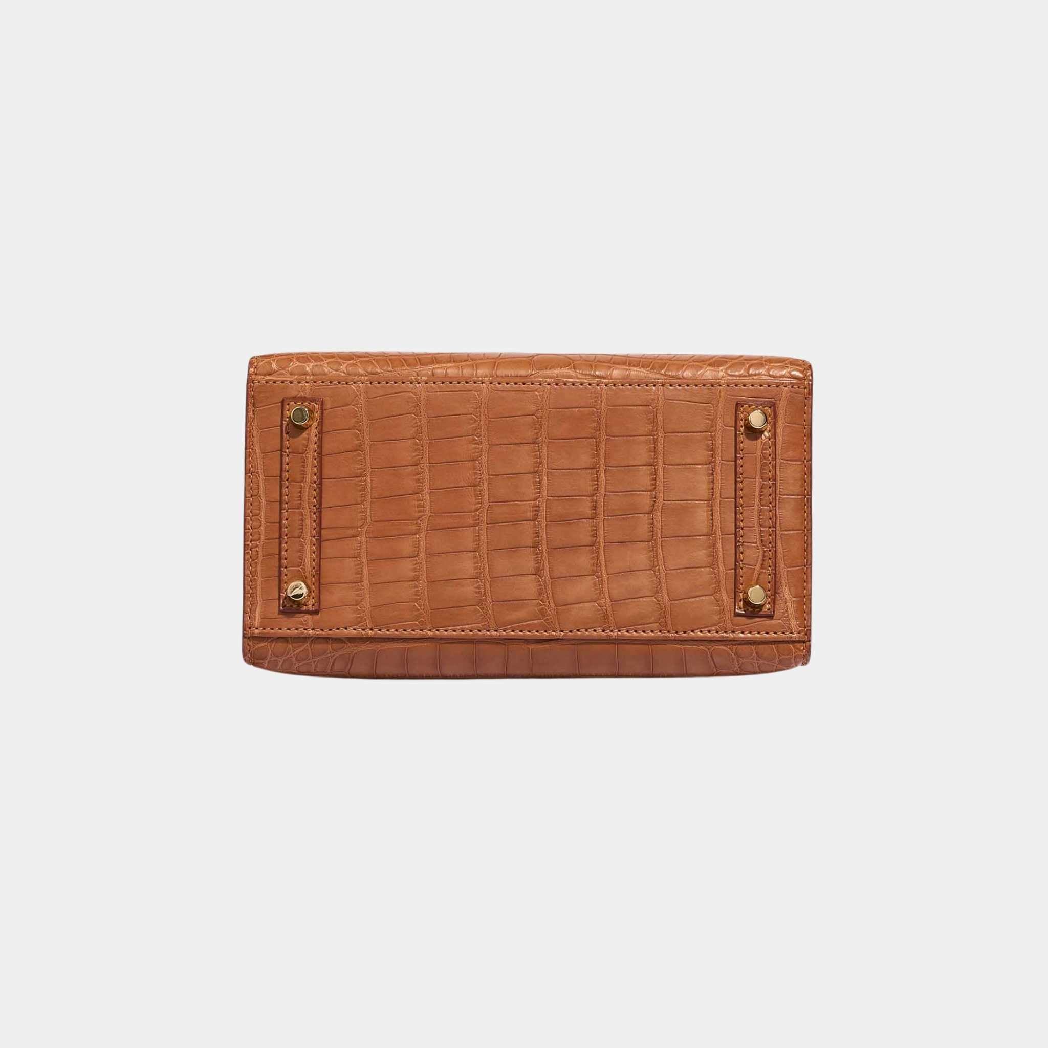 Birkin 20 Alligator Mississippi Gold GHW - Image 3