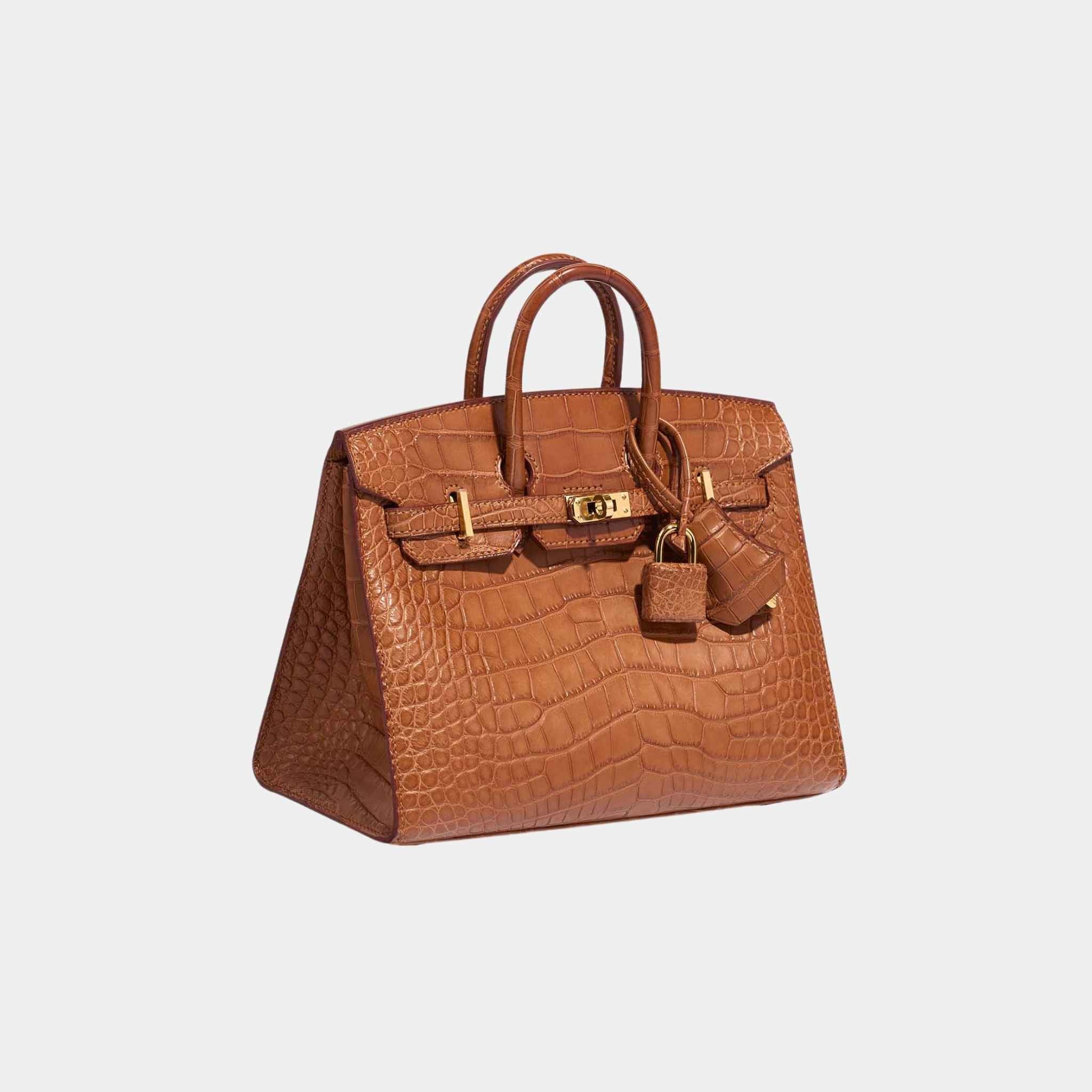 Birkin 20 Alligator Mississippi Gold GHW - Image 4