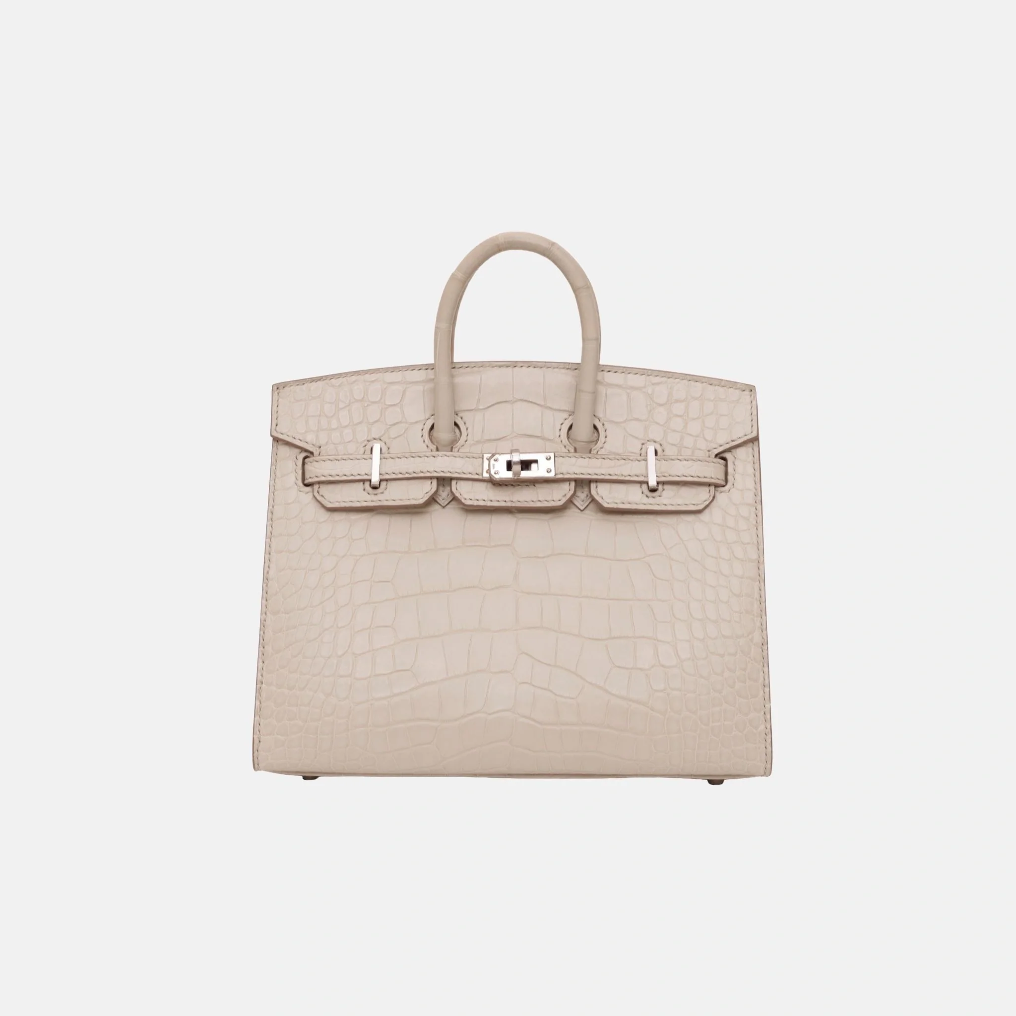 Birkin 20 Beton Matte Alligator PHW