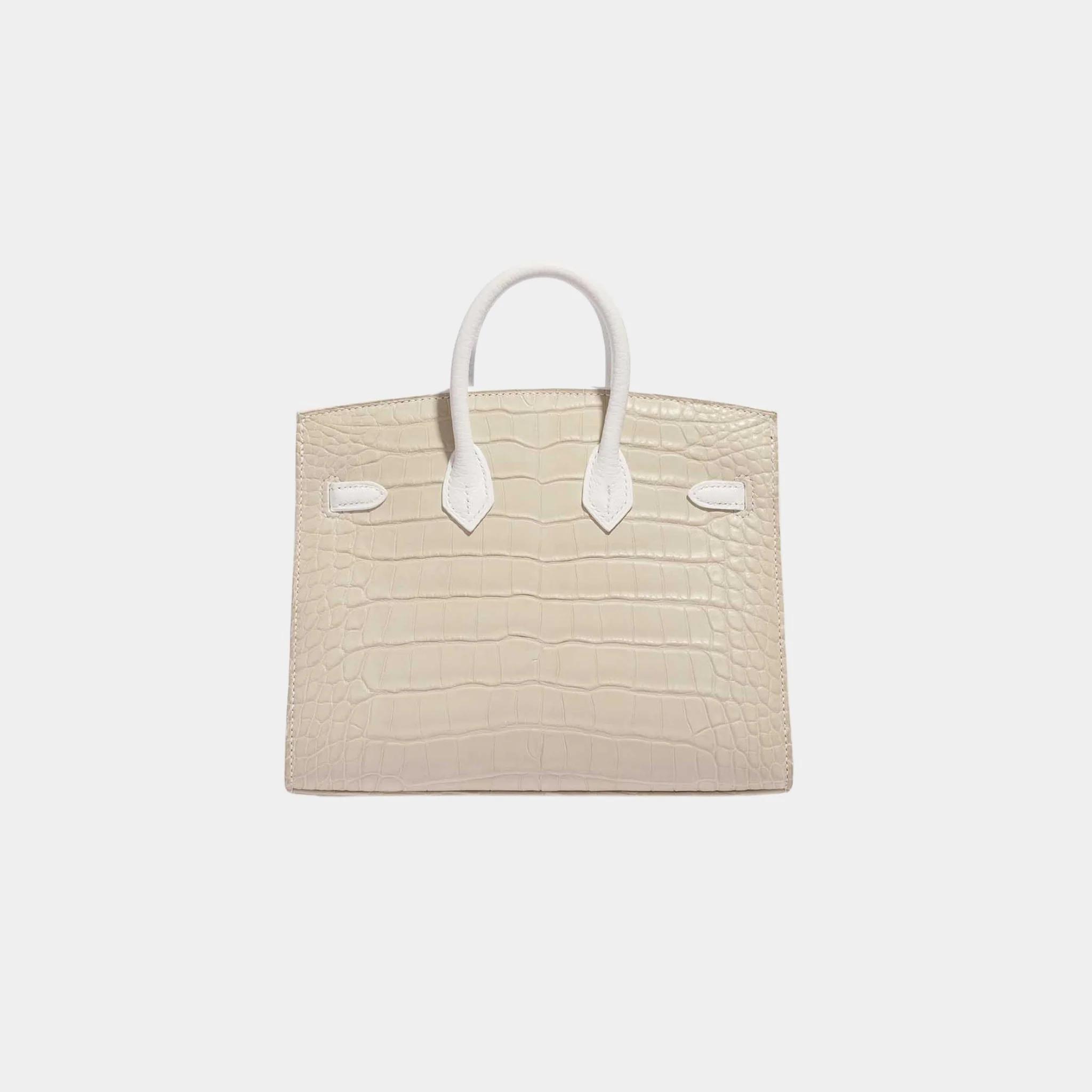 Birkin 20 Faubourg Snow White Sous La Neige PHW - Image 3