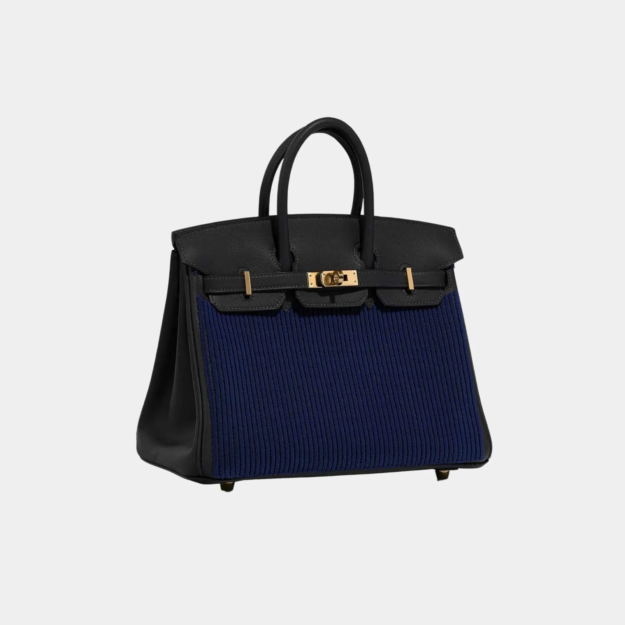 Birkin 25 Cote a Cote Tuffetage Swift Caban - Bleu Saphir - Image 2