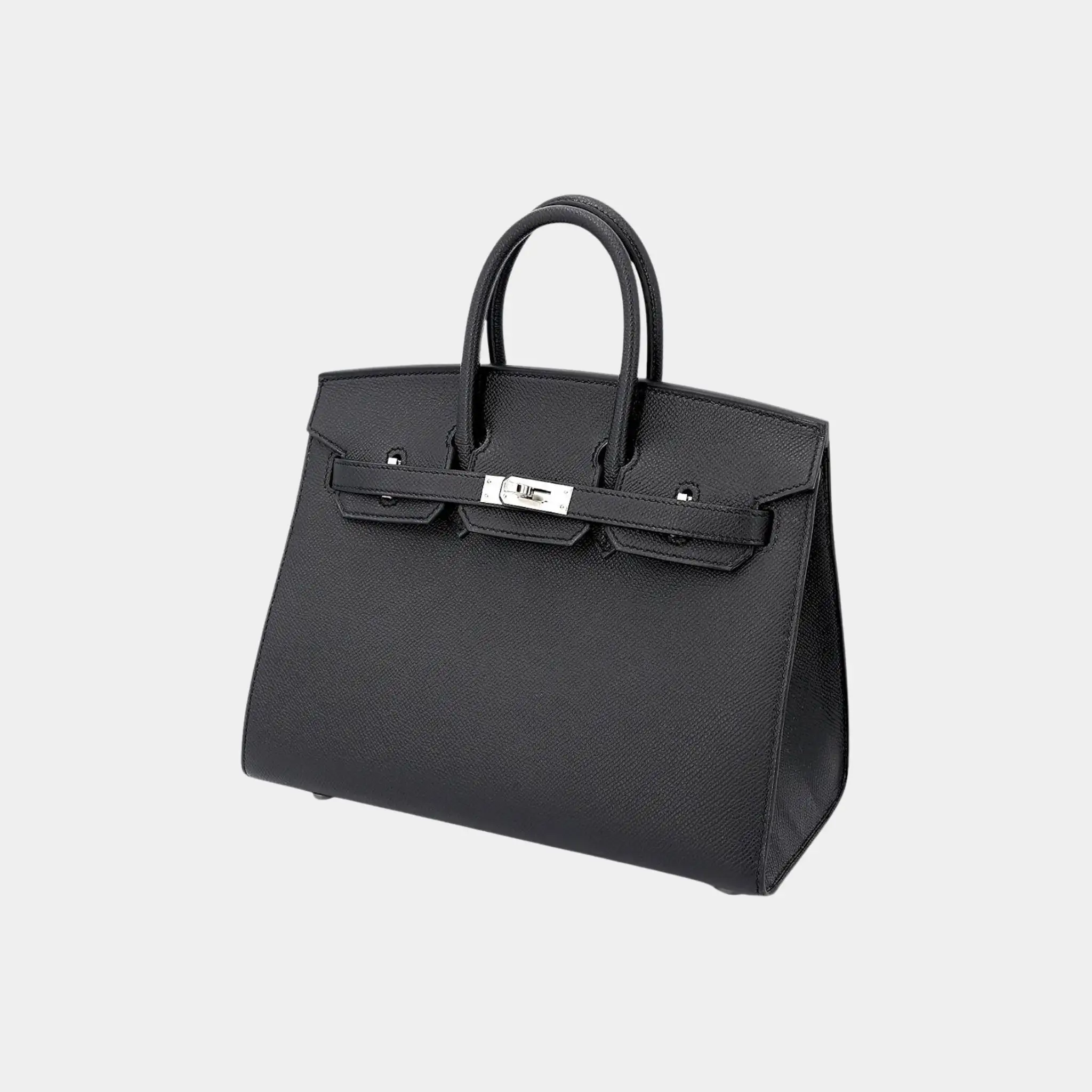 Birkin 25 Epsom Black PHW - Image 2