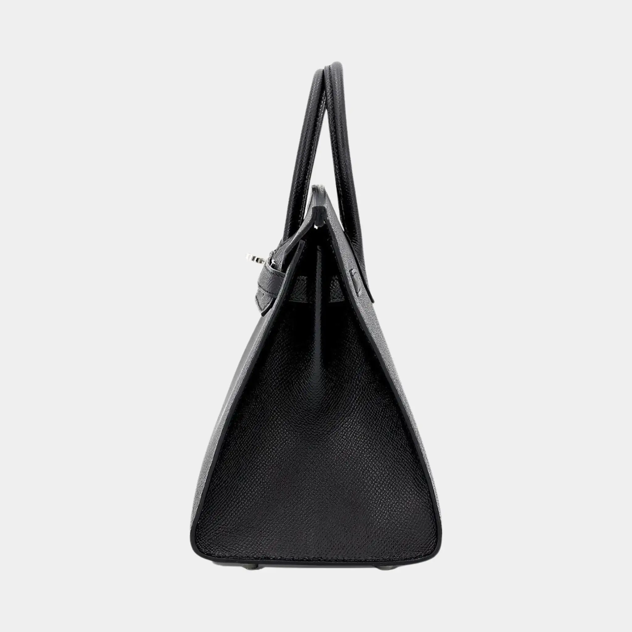 Birkin 25 Epsom Black PHW - Image 4
