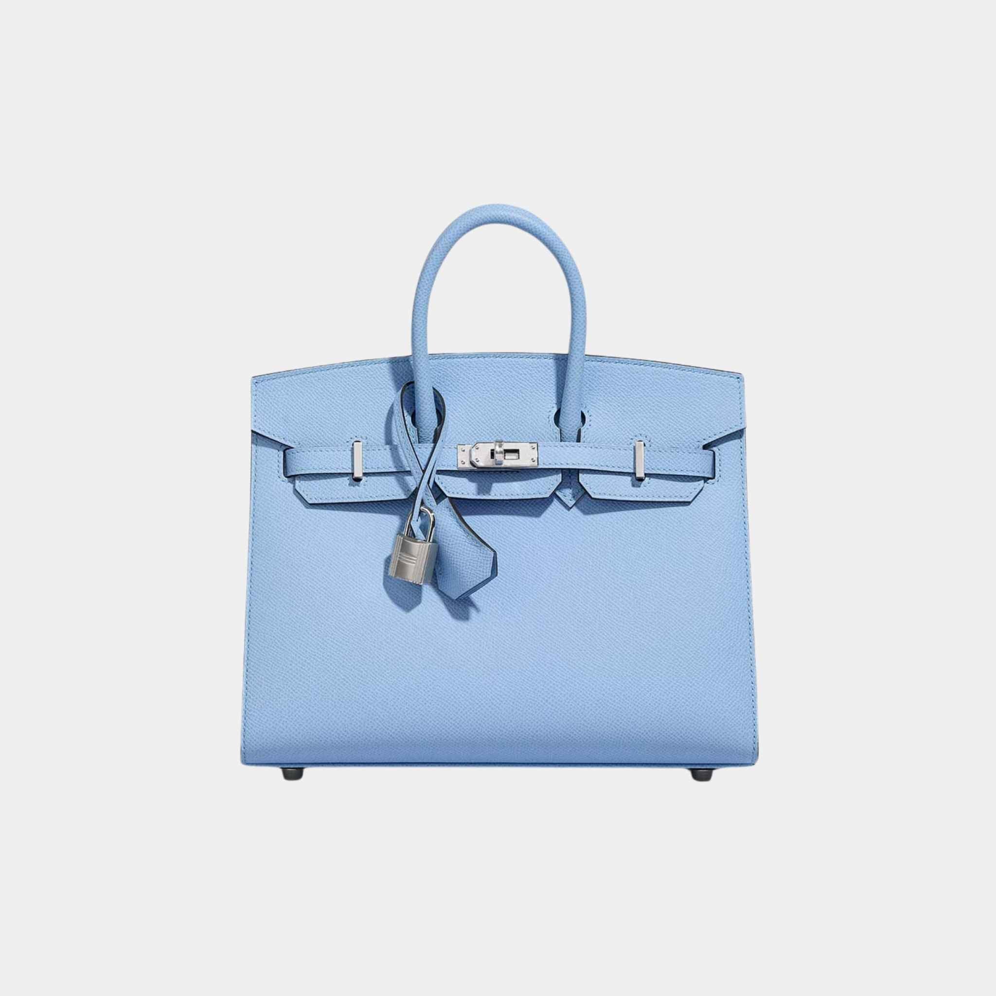 Birkin 25 Epsom Bleu Celeste PHW