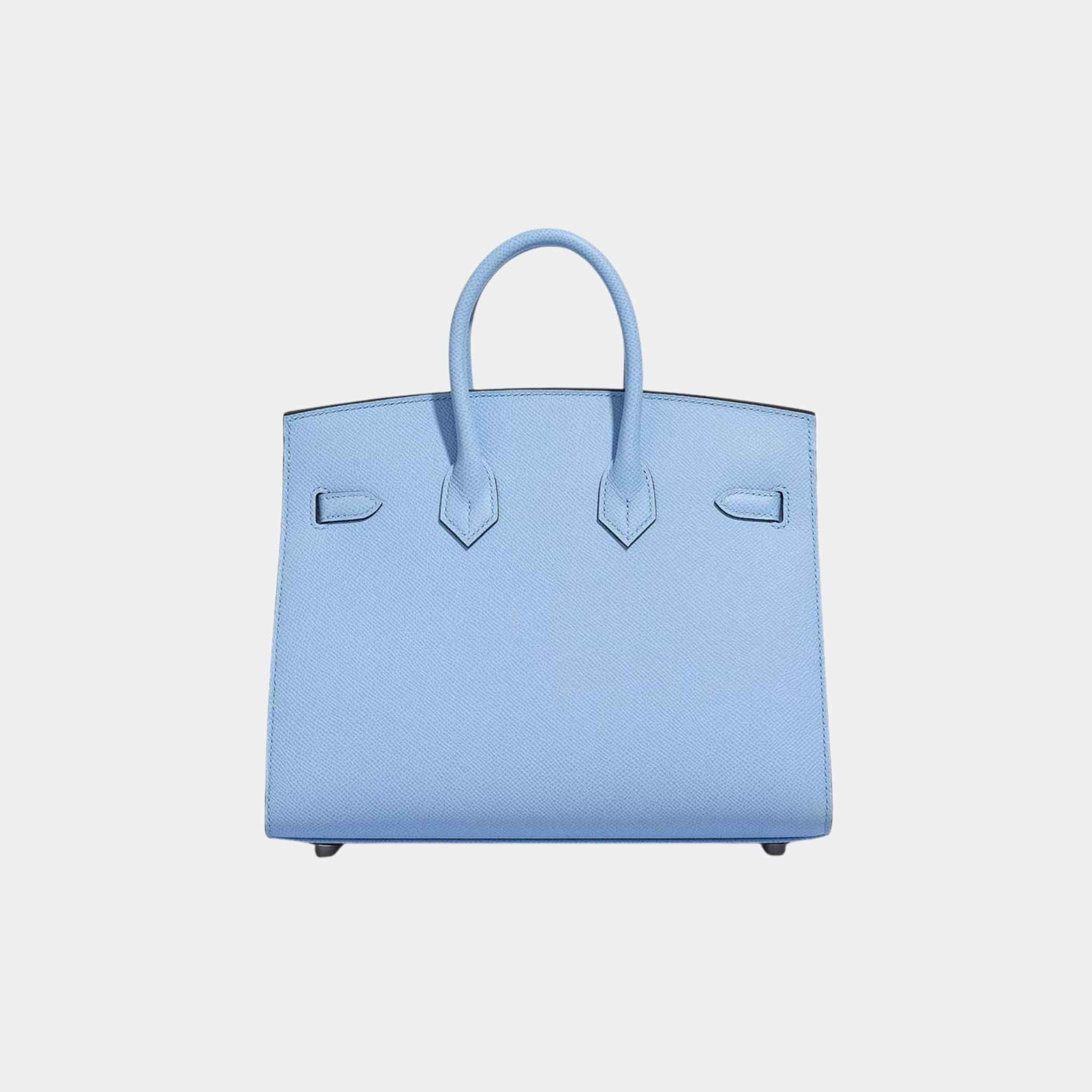 Birkin 25 Epsom Bleu Celeste PHW - Image 2
