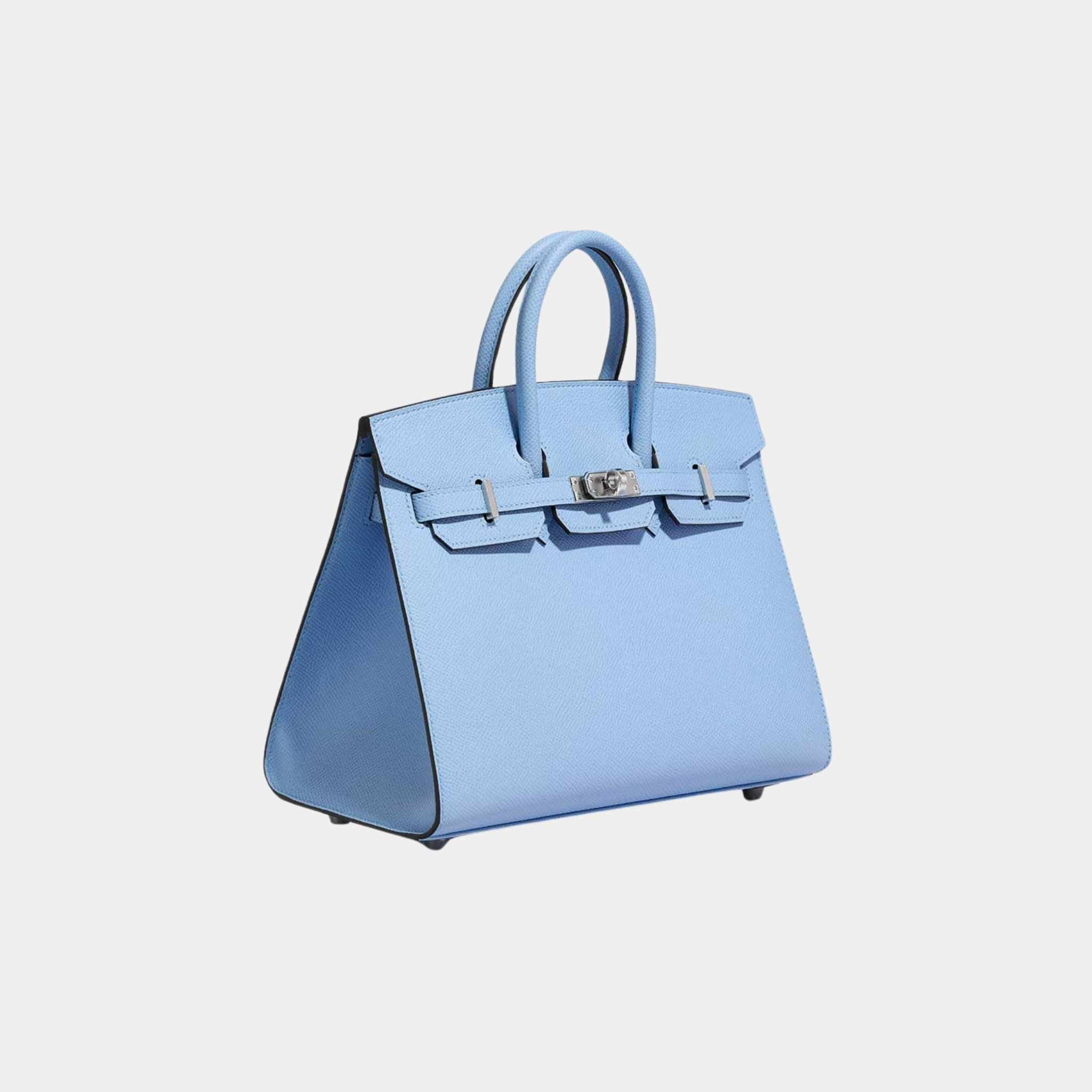 Birkin 25 Epsom Bleu Celeste PHW - Image 3