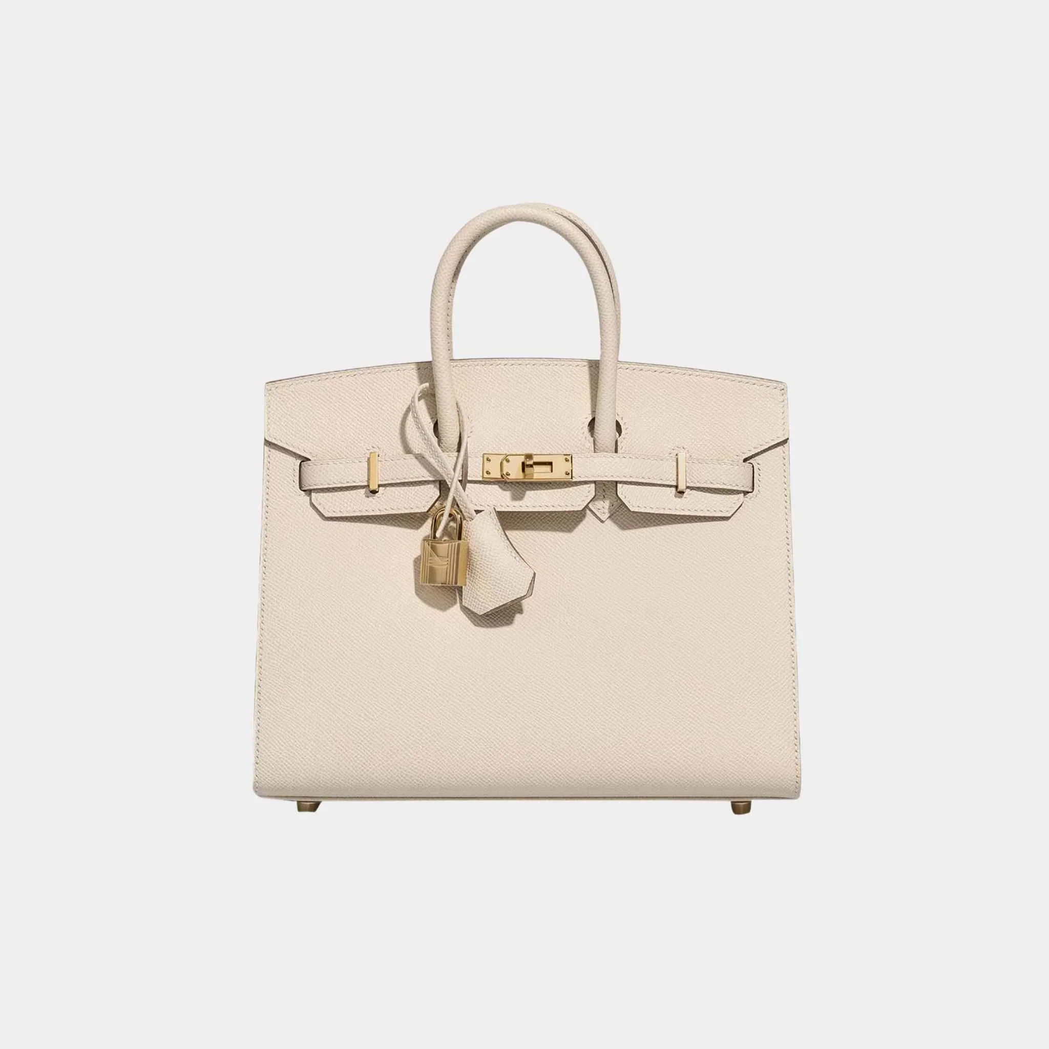 Birkin 25 Epsom Craie GHW
