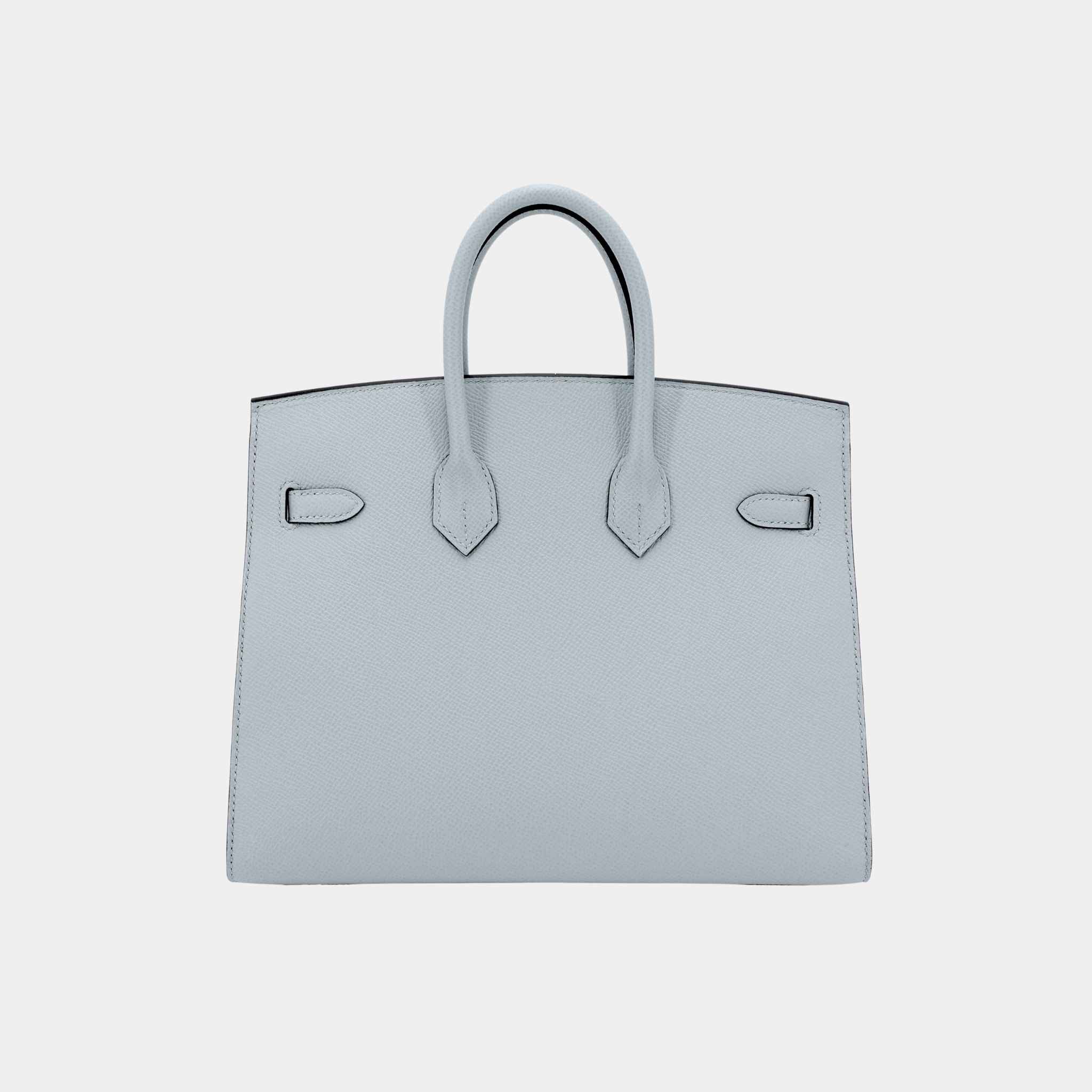 Birkin 25 Epsom Sellier Bleu Glacier PHW - Image 2