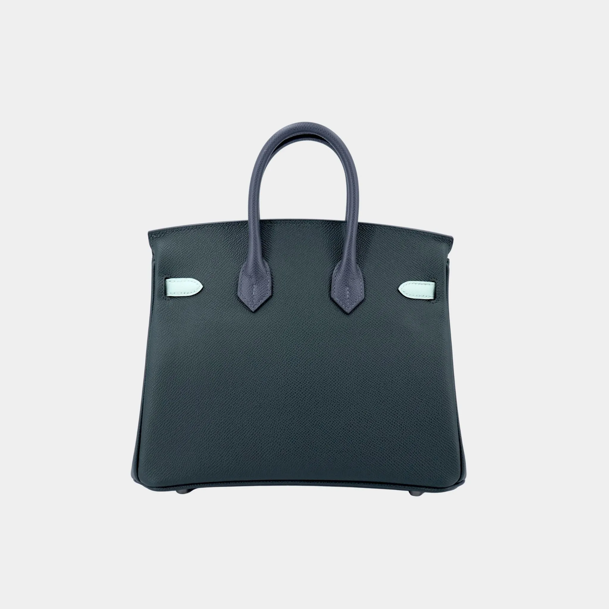 Birkin 25 Epsom Vert Fonce/ Vert Peppermint/ Ardoise PHW - Image 2