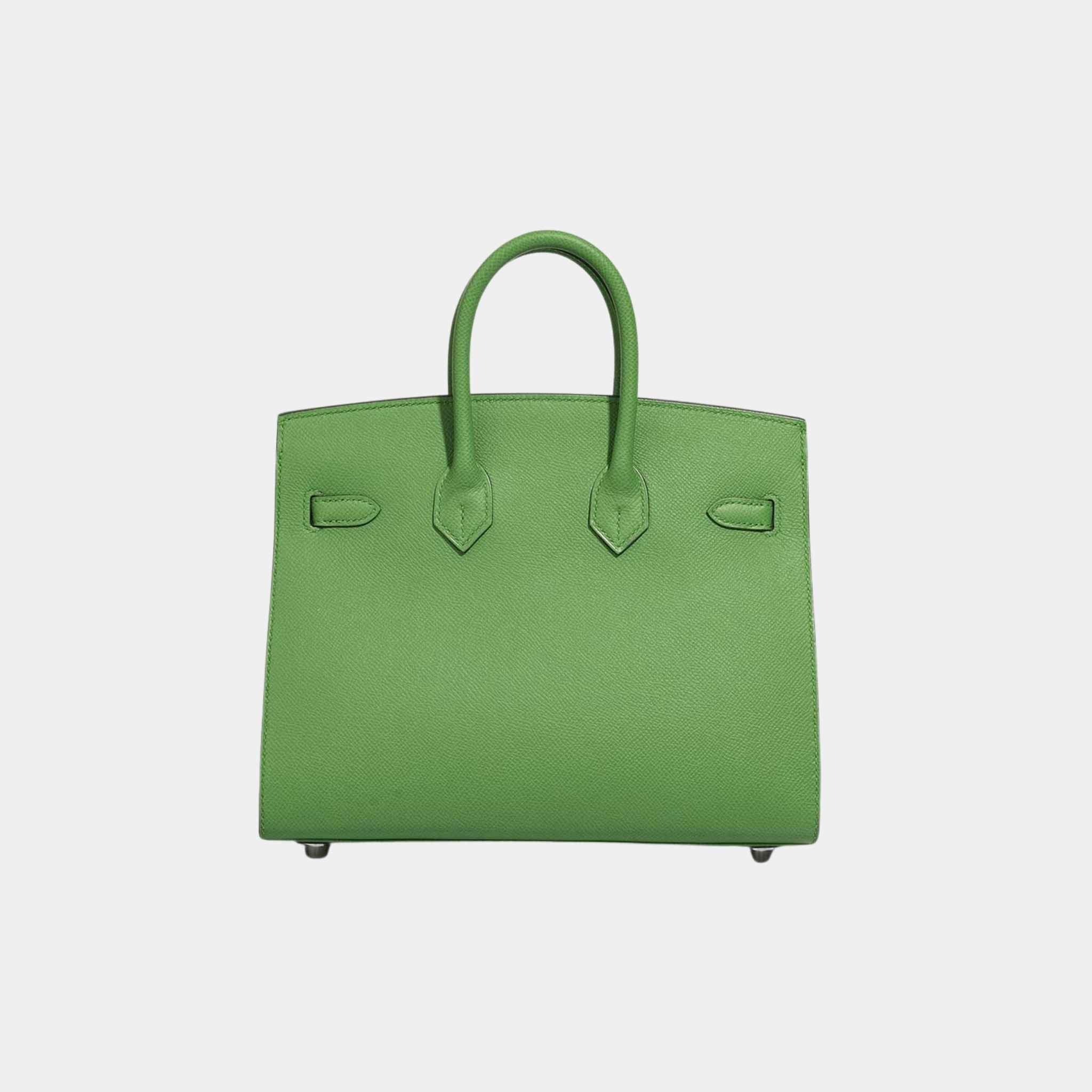 Birkin 25 Epsom Vert Yucca PHW - Image 2