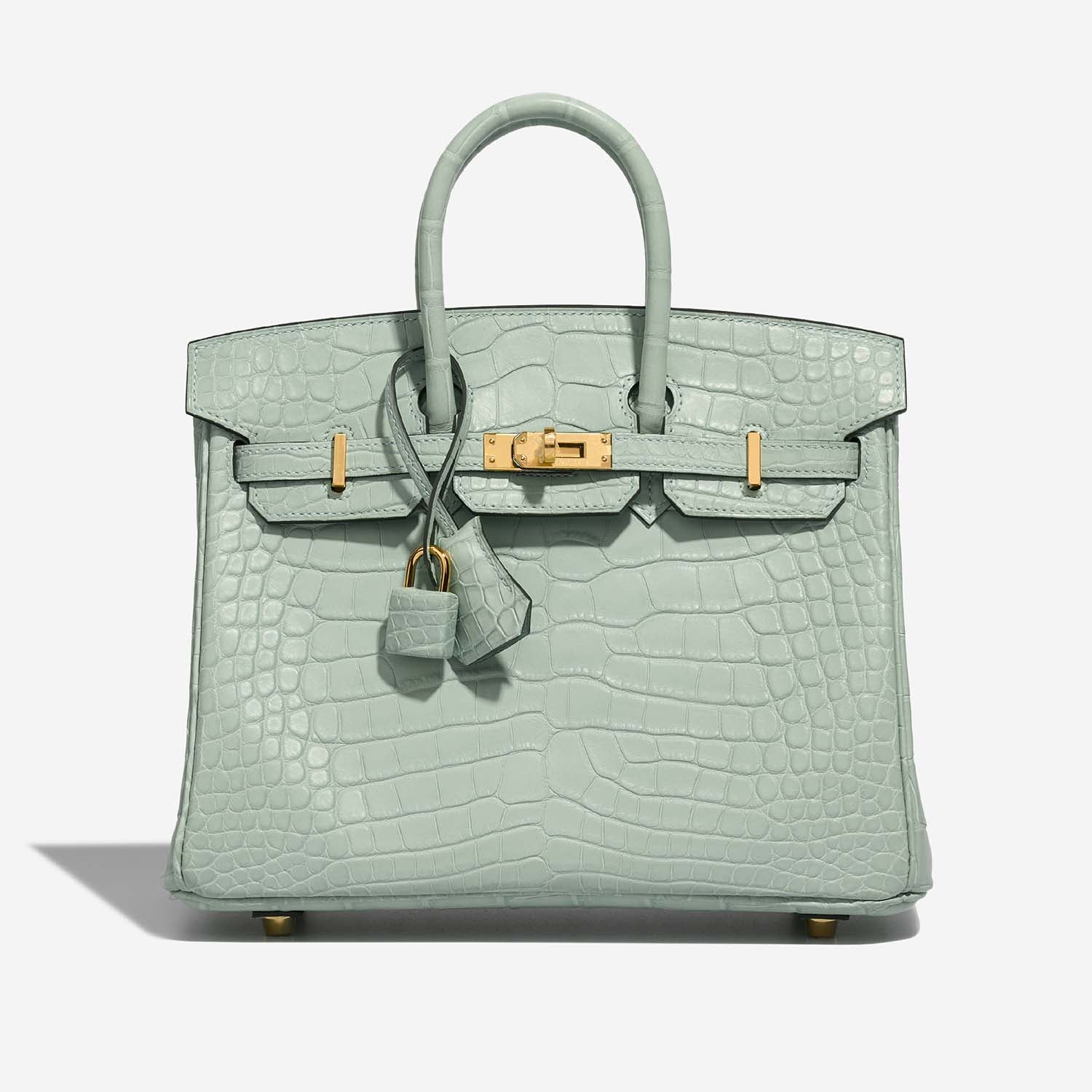 Birkin 25 Matte Alligator Vert d'Eau GHW