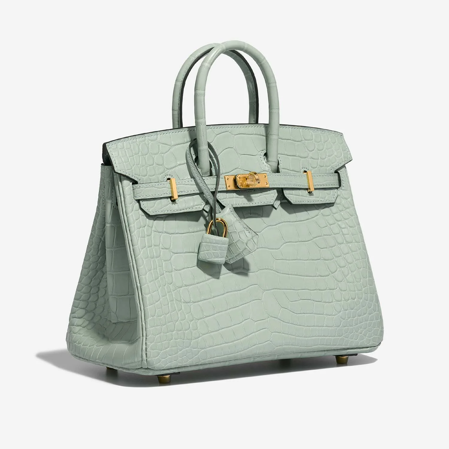 Birkin 25 Matte Alligator Vert d'Eau GHW - Image 3