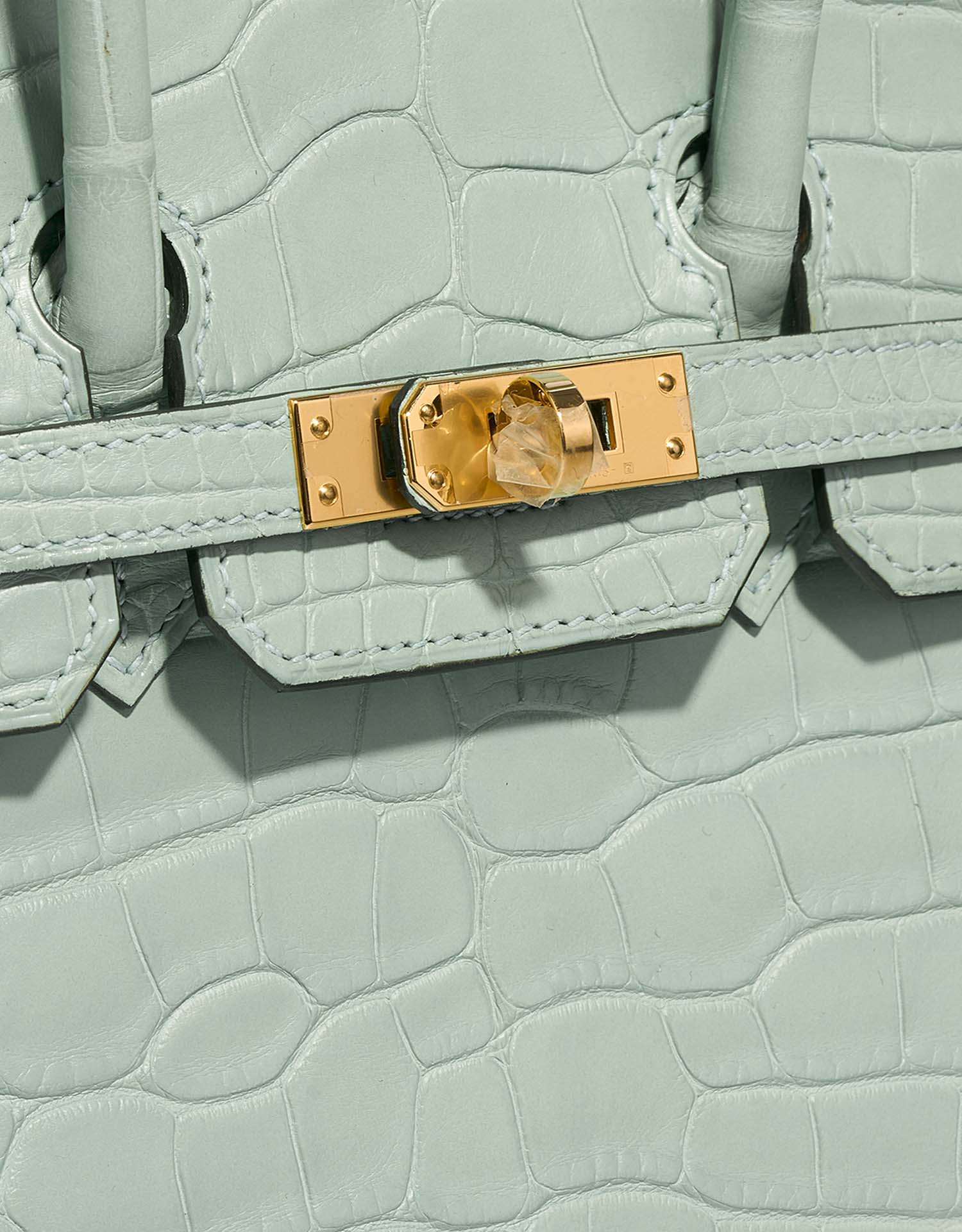 Birkin 25 Matte Alligator Vert d'Eau GHW - Image 6