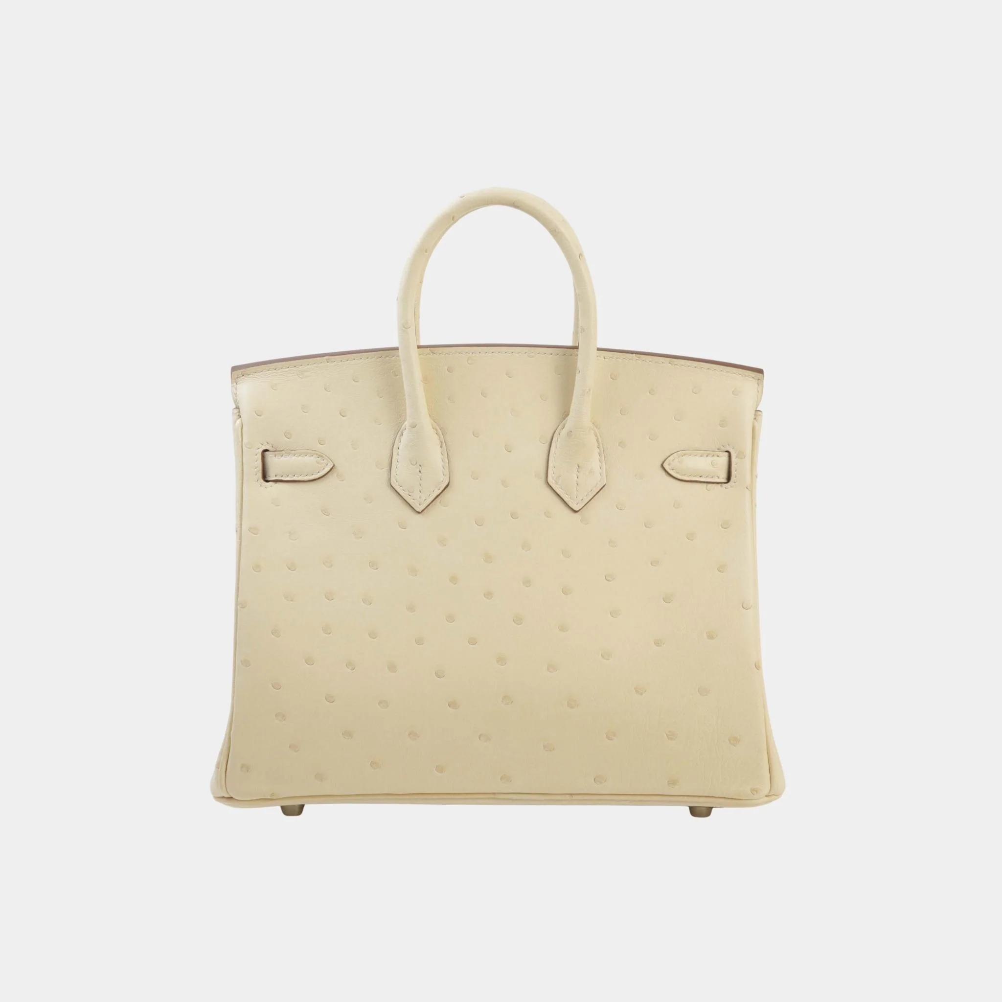 Birkin 25 Ostrich Parchemin PHW - Image 2