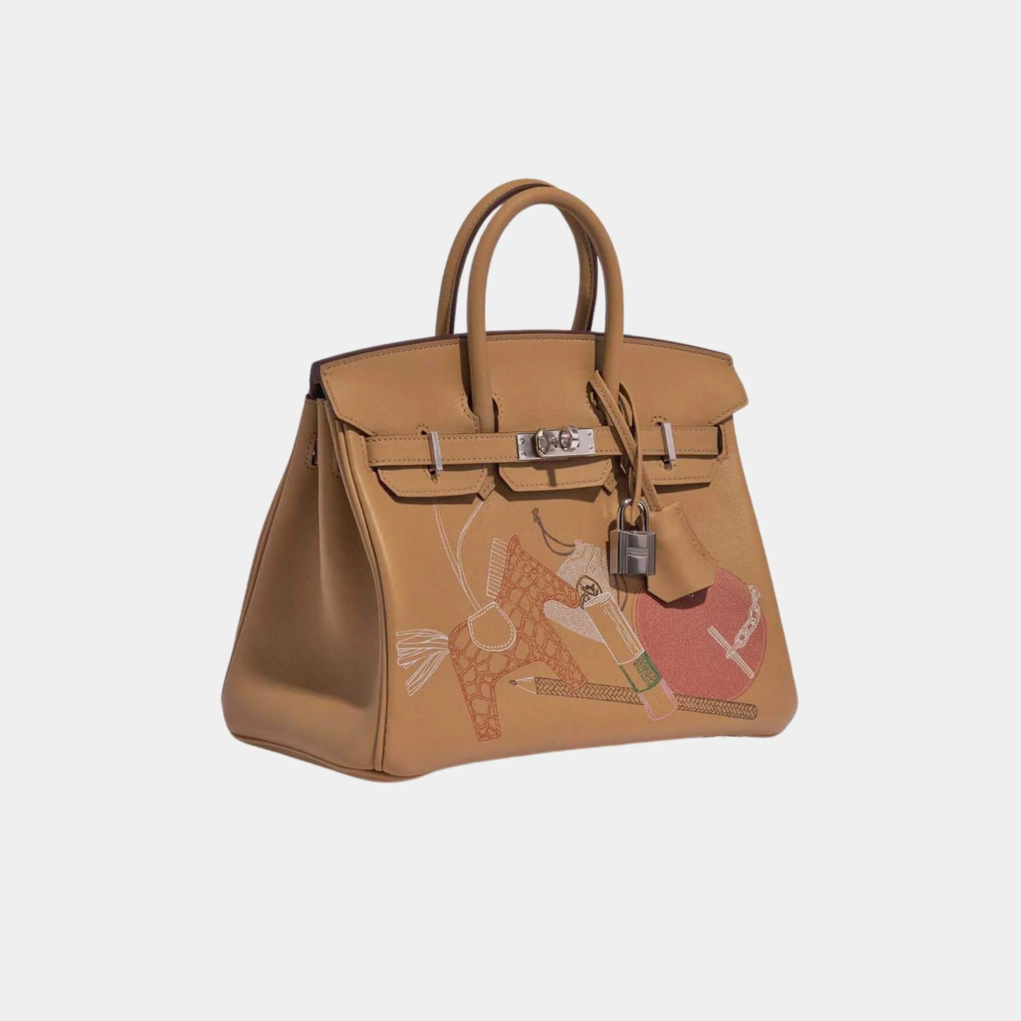 Birkin 25 Swift Biscuit In and Out - Image 4