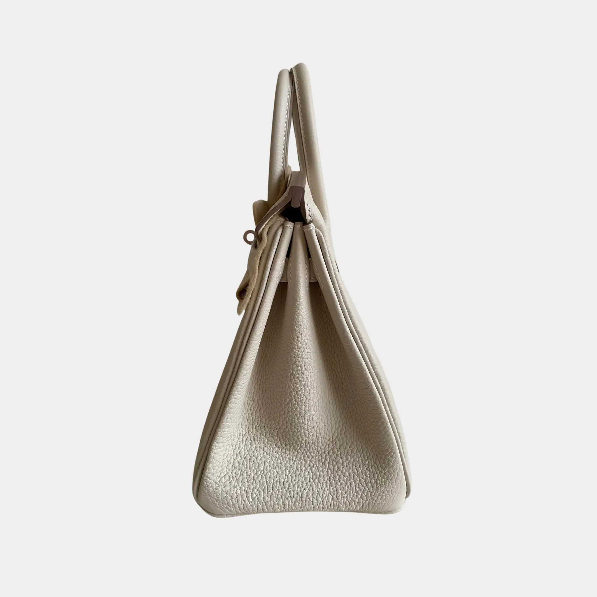 Birkin 25 Togo Craie PHW - Image 3