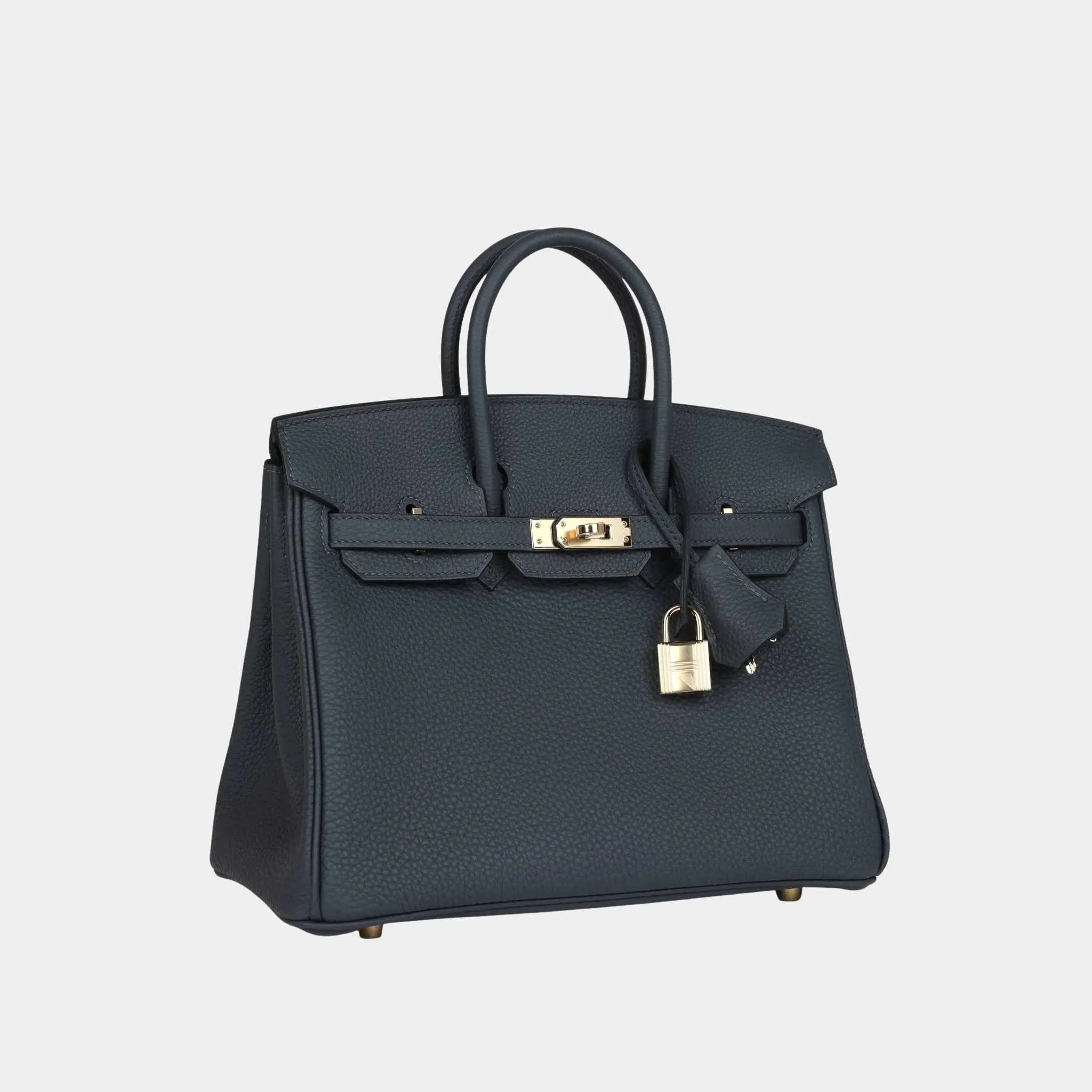 Birkin 25 Togo Gris Misty PBHW - Image 3