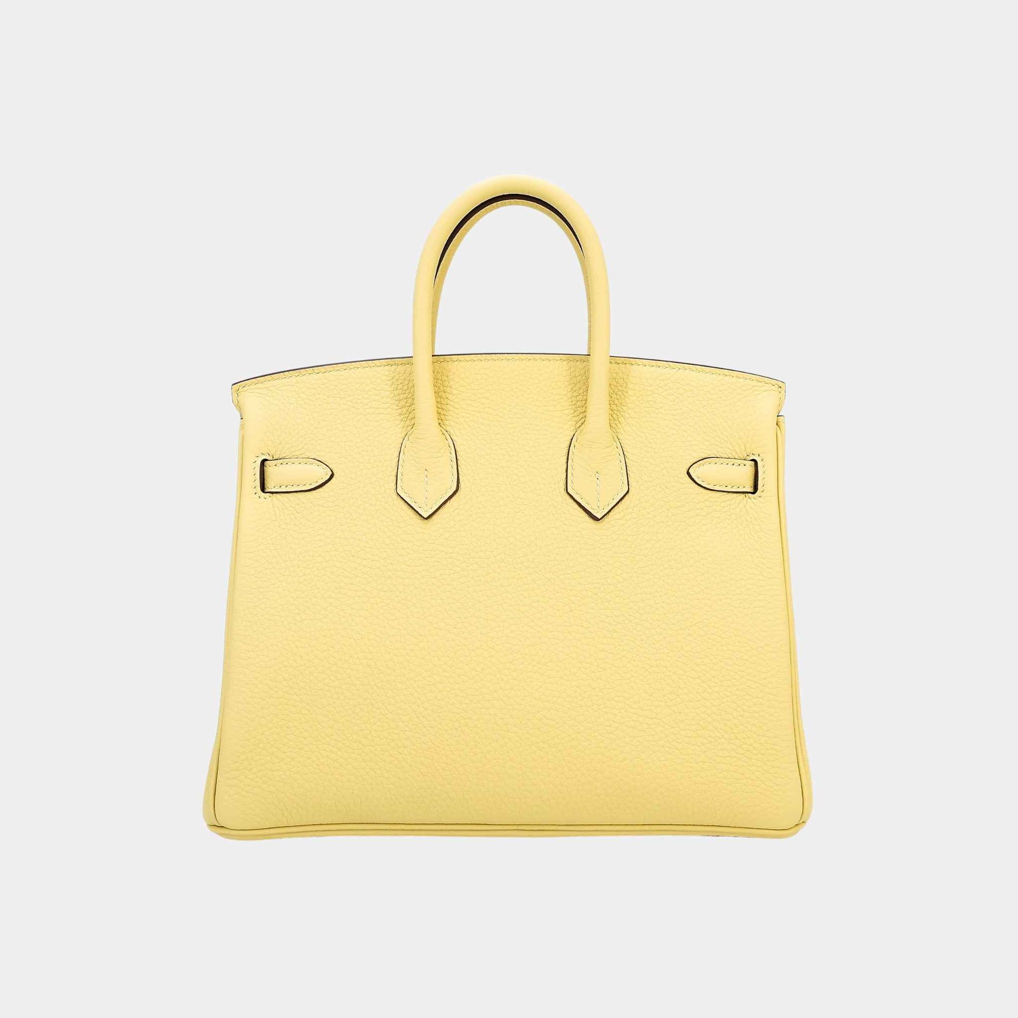 Birkin 25 Togo Jaune Poussin PHW - Image 2