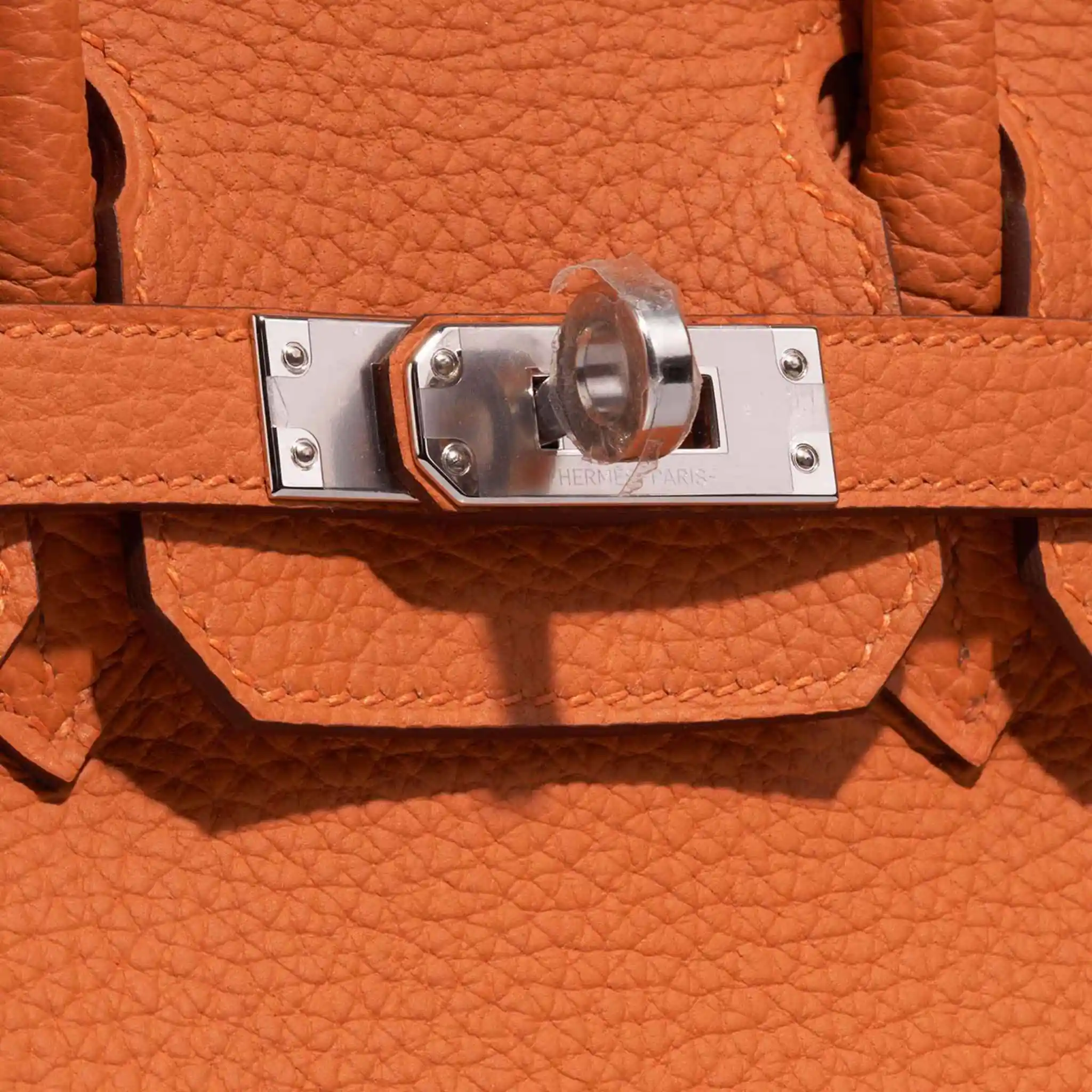 Birkin 25 Togo Orange H PHW - Image 5