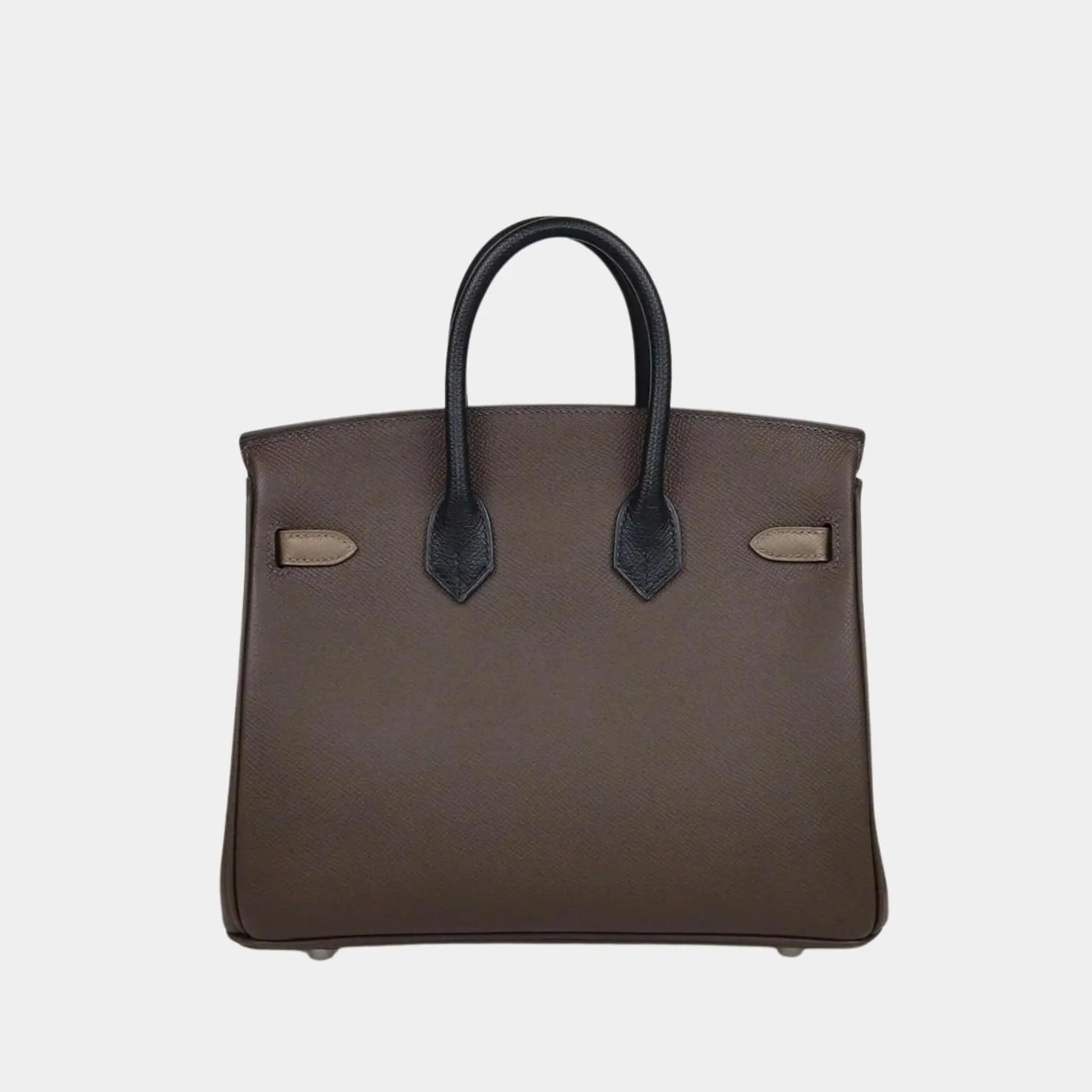 Birkin 25 Togo Tricolor Ecorce/Etoupe/Black PHW - Image 2
