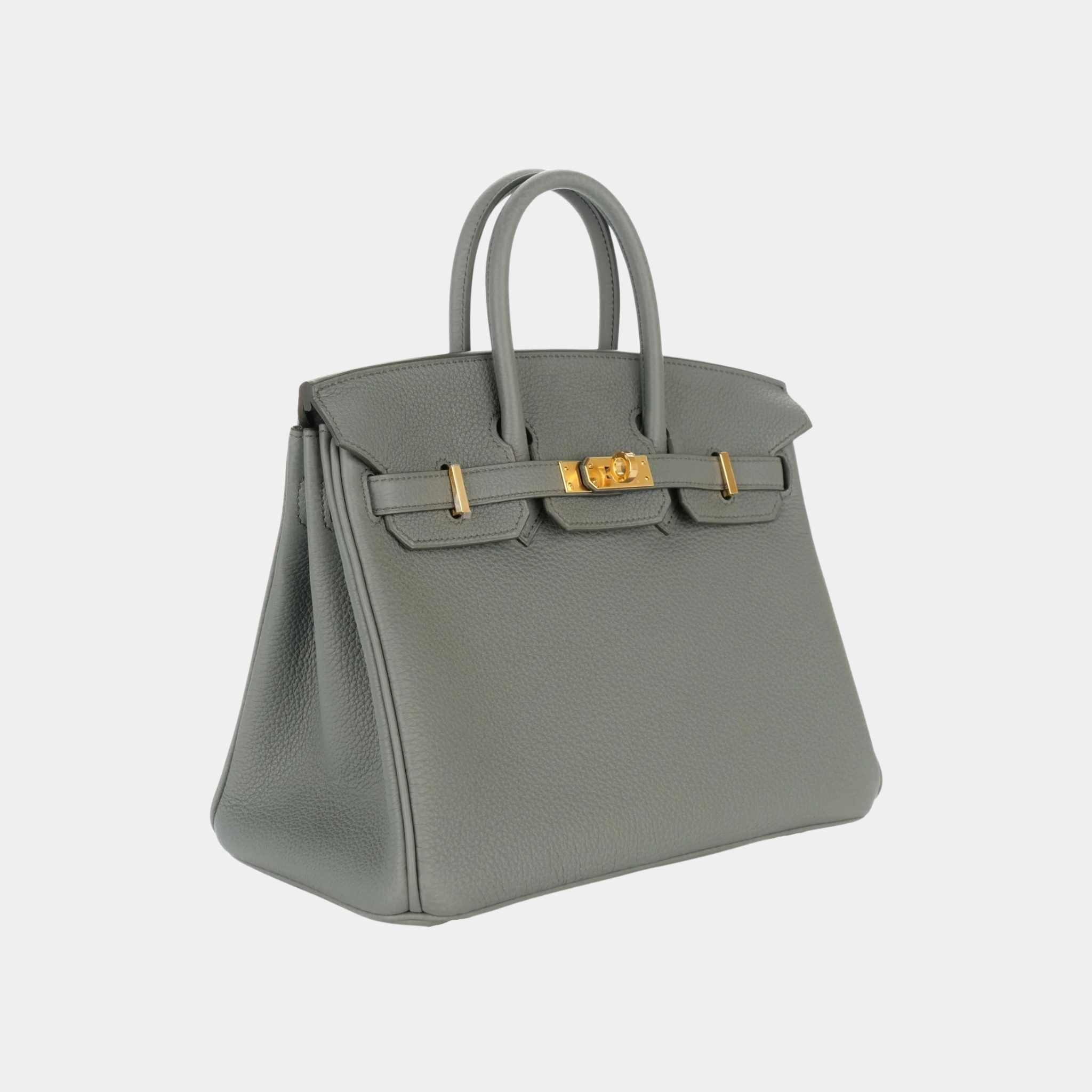 Birkin 25 Togo Vert Amande GHW - Image 3