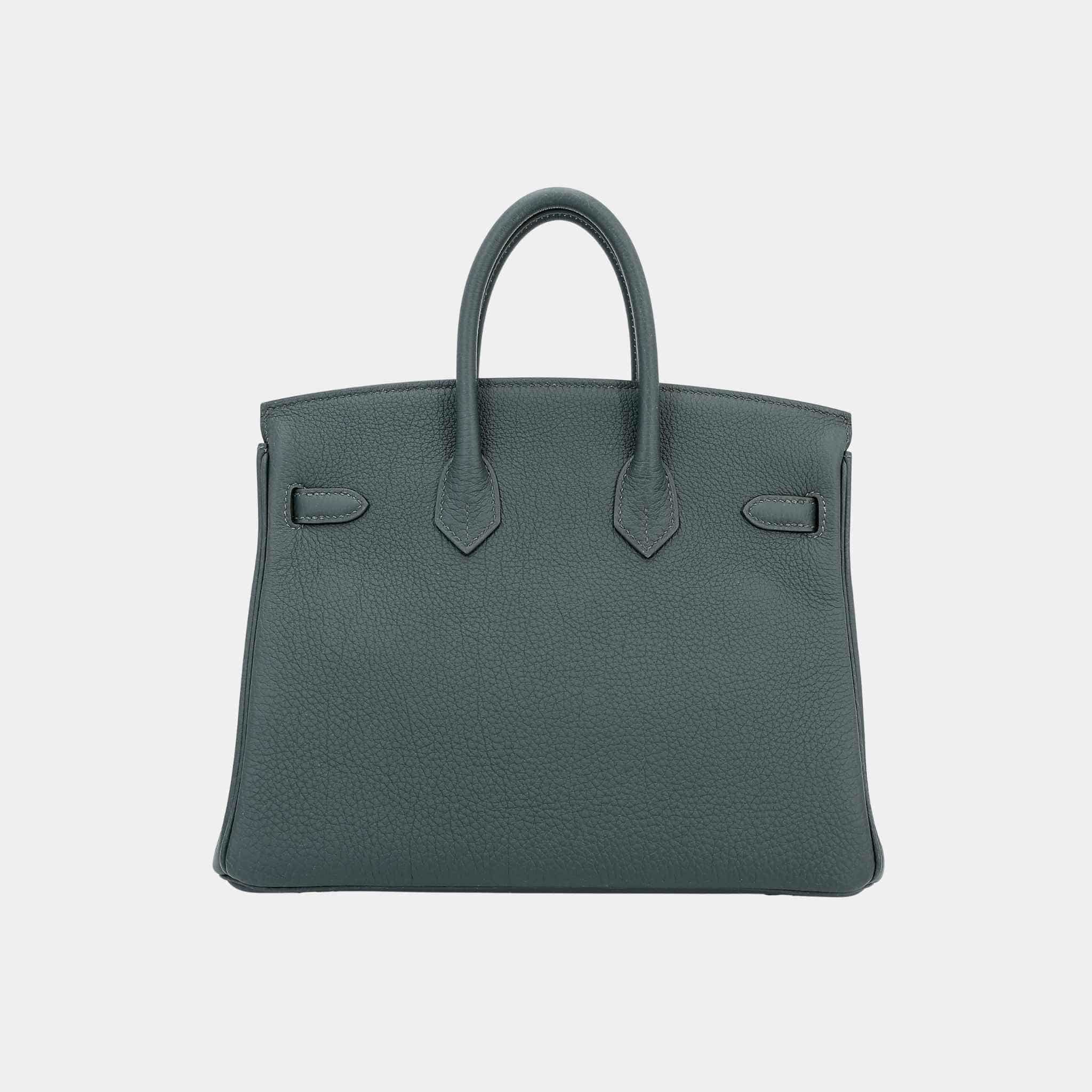 Birkin 25 Togo Vert Mangrove PBHW - Image 2