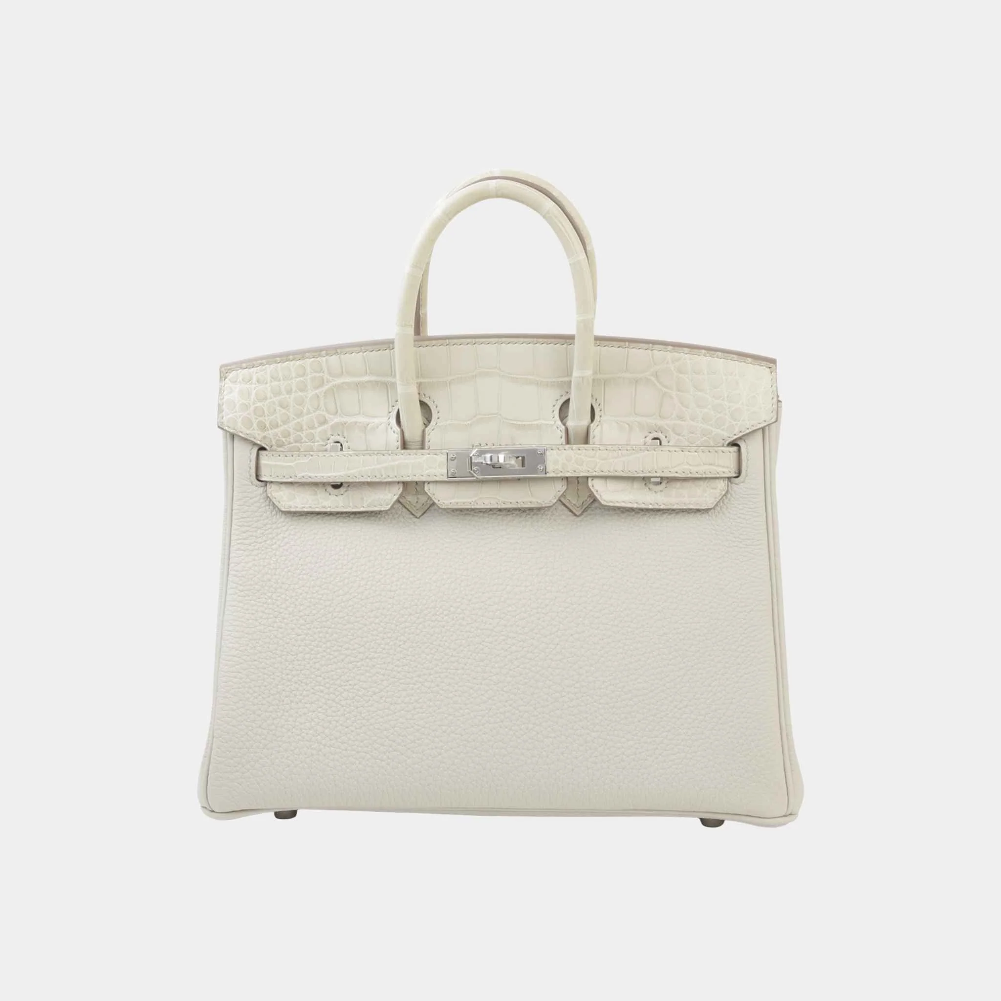 Birkin 25 Touch Togo Matte Alligator Beton PHW