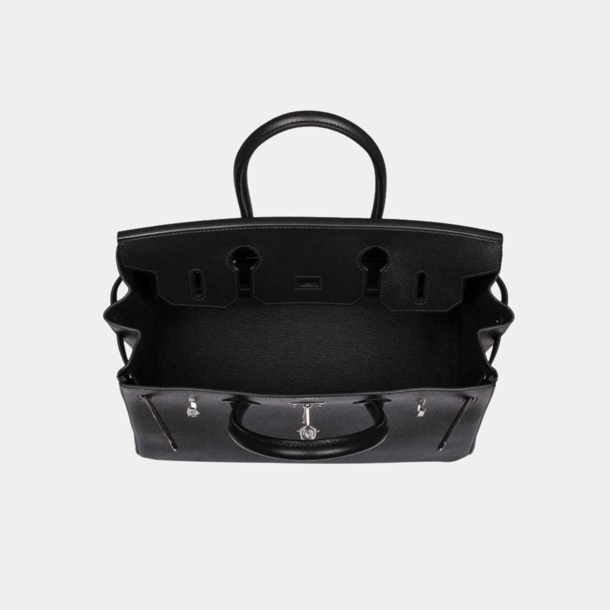 Birkin 30 Epsom Black PHW - Image 3