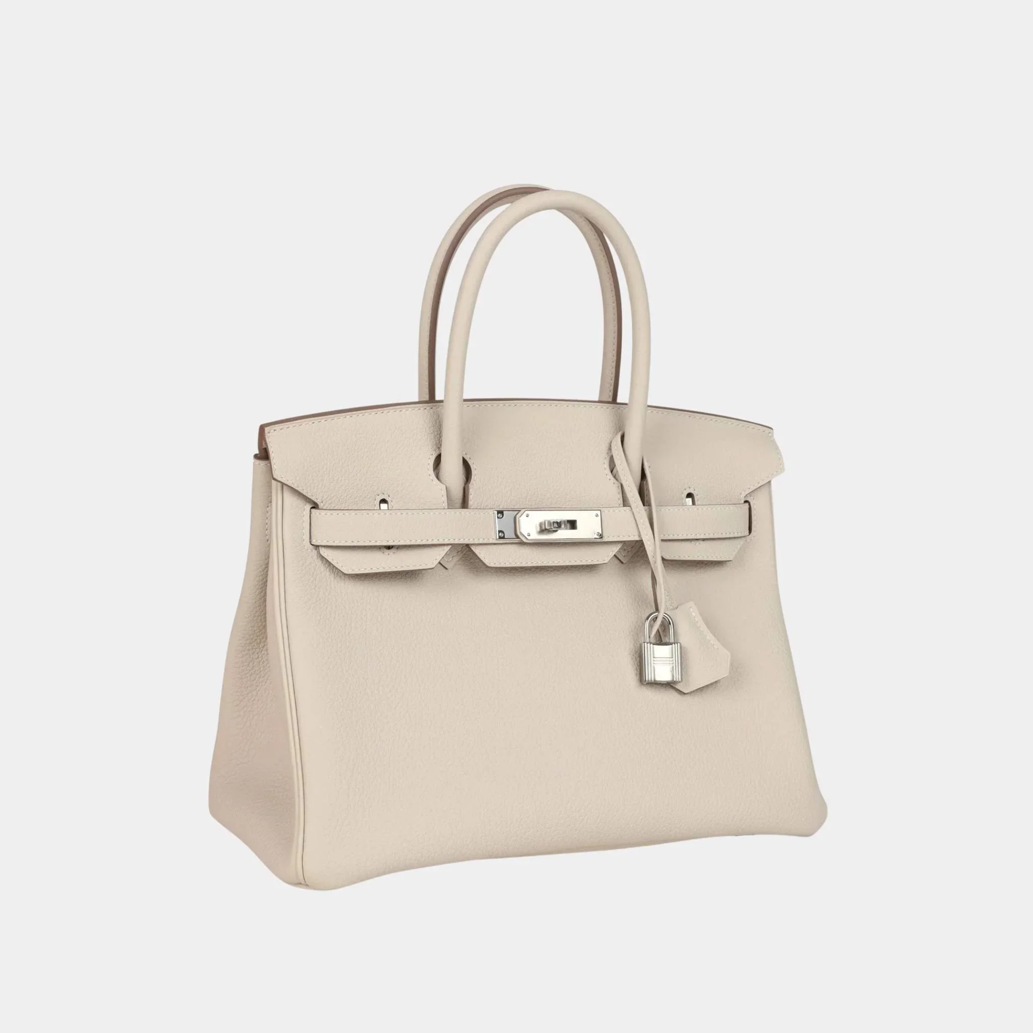 Birkin 30 Togo Craie PHW - Image 3